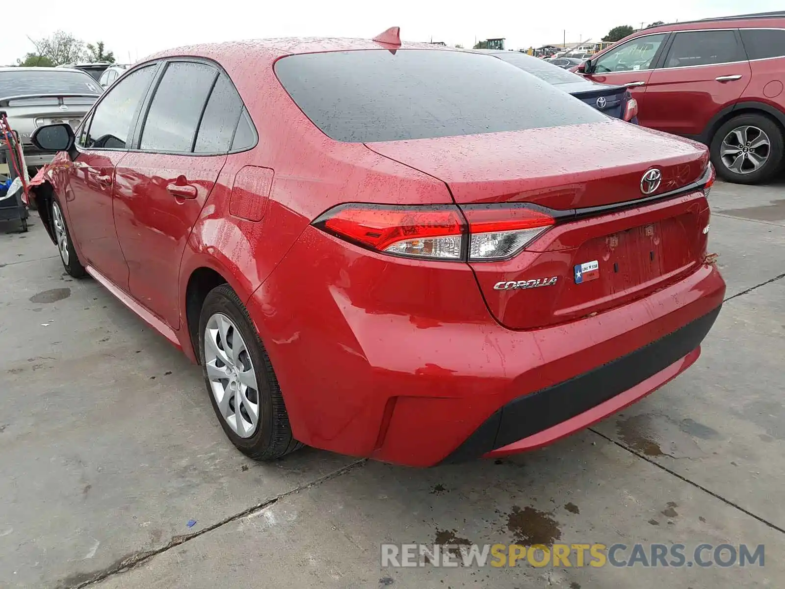 3 Photograph of a damaged car JTDEPRAE1LJ087793 TOYOTA COROLLA 2020