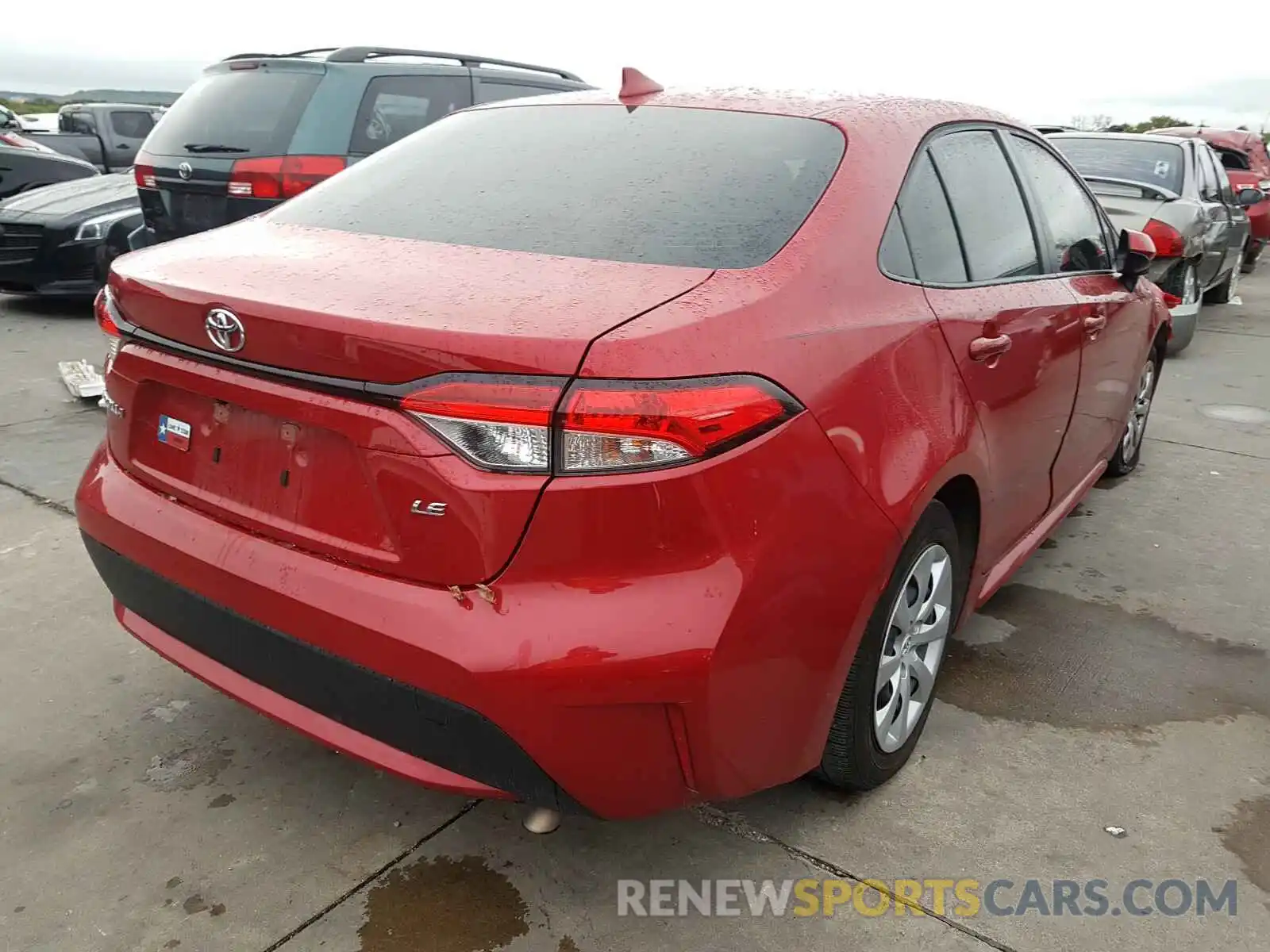 4 Photograph of a damaged car JTDEPRAE1LJ087793 TOYOTA COROLLA 2020