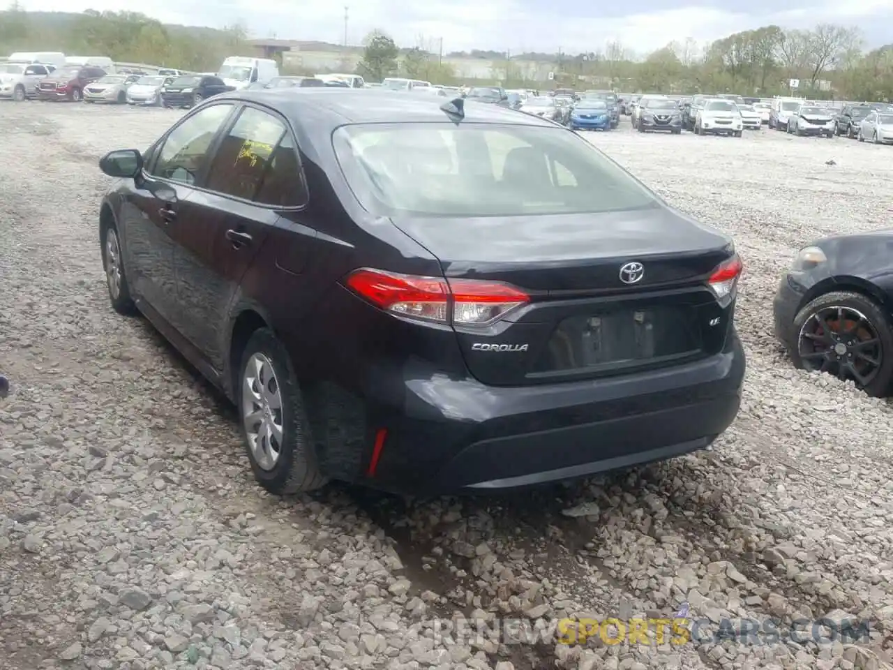 3 Photograph of a damaged car JTDEPRAE1LJ087969 TOYOTA COROLLA 2020