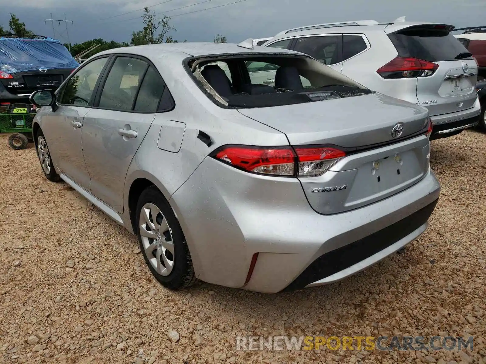 3 Photograph of a damaged car JTDEPRAE1LJ088345 TOYOTA COROLLA 2020