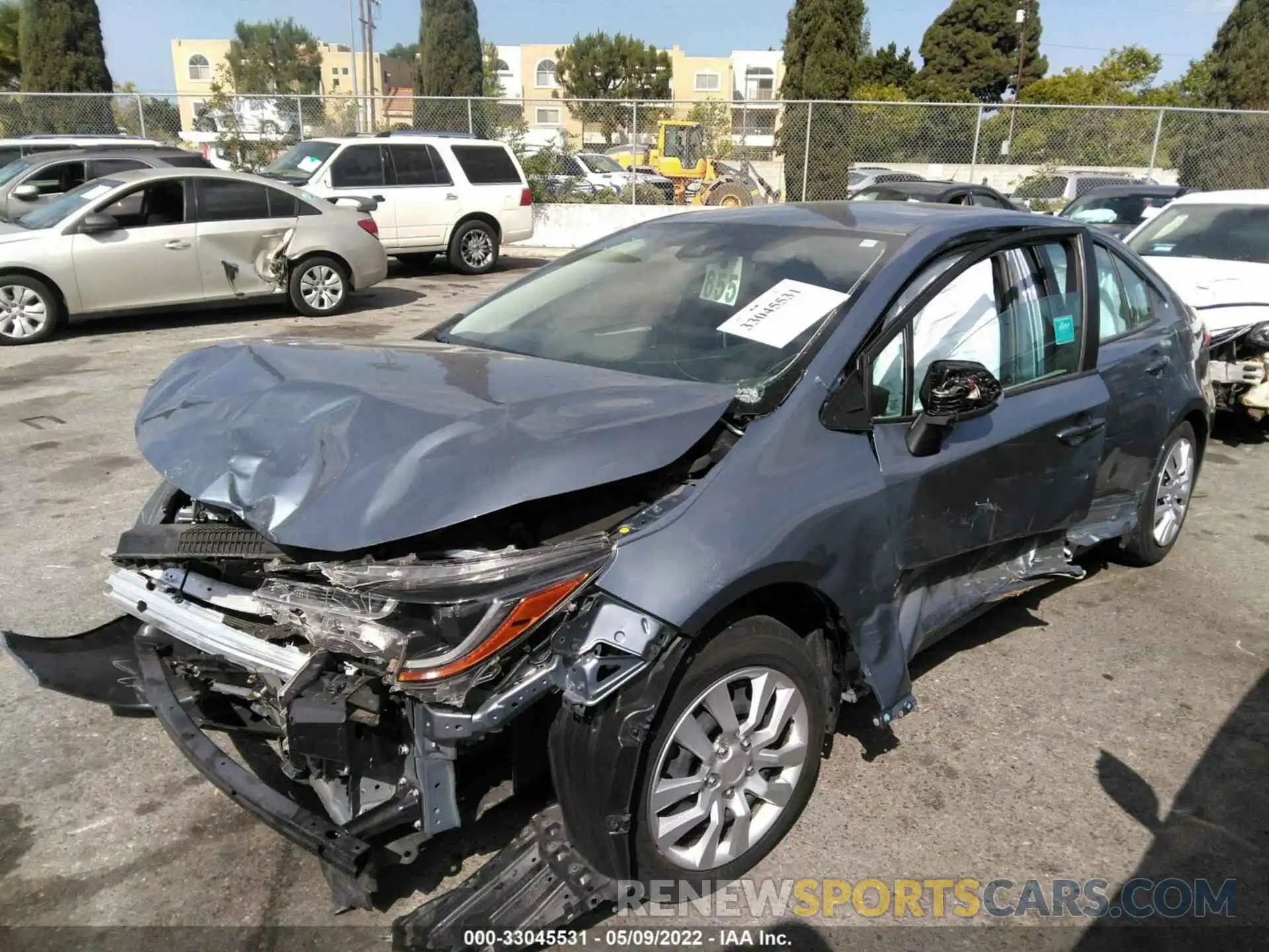 2 Photograph of a damaged car JTDEPRAE1LJ088958 TOYOTA COROLLA 2020