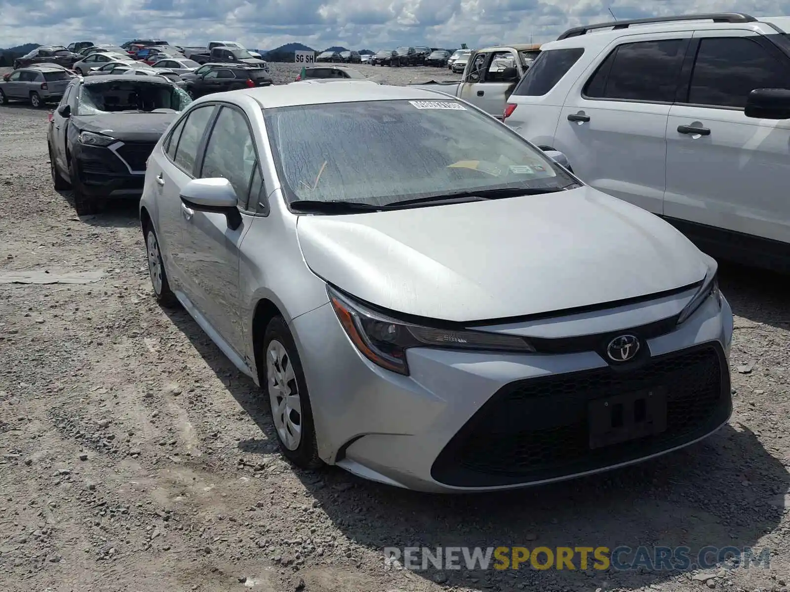 1 Photograph of a damaged car JTDEPRAE1LJ089236 TOYOTA COROLLA 2020