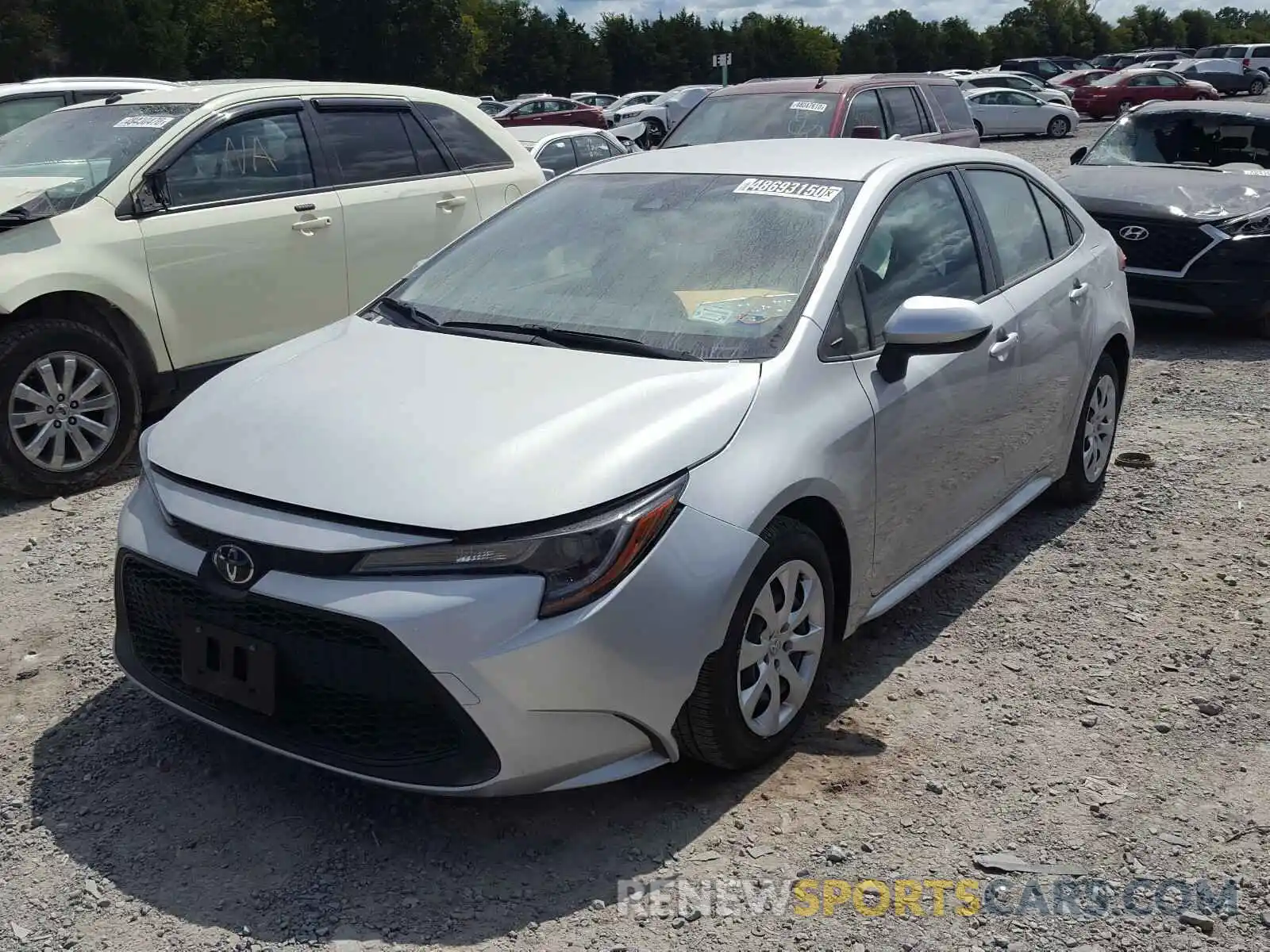 2 Photograph of a damaged car JTDEPRAE1LJ089236 TOYOTA COROLLA 2020