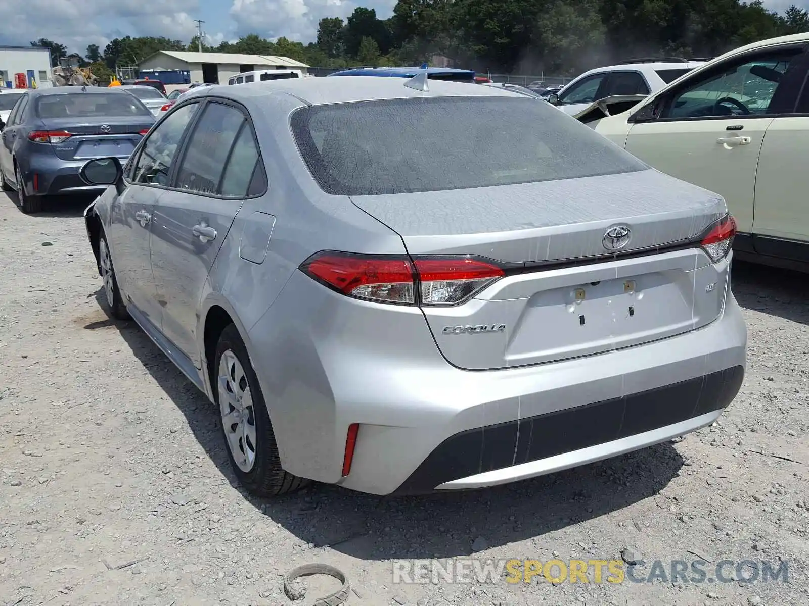 3 Photograph of a damaged car JTDEPRAE1LJ089236 TOYOTA COROLLA 2020