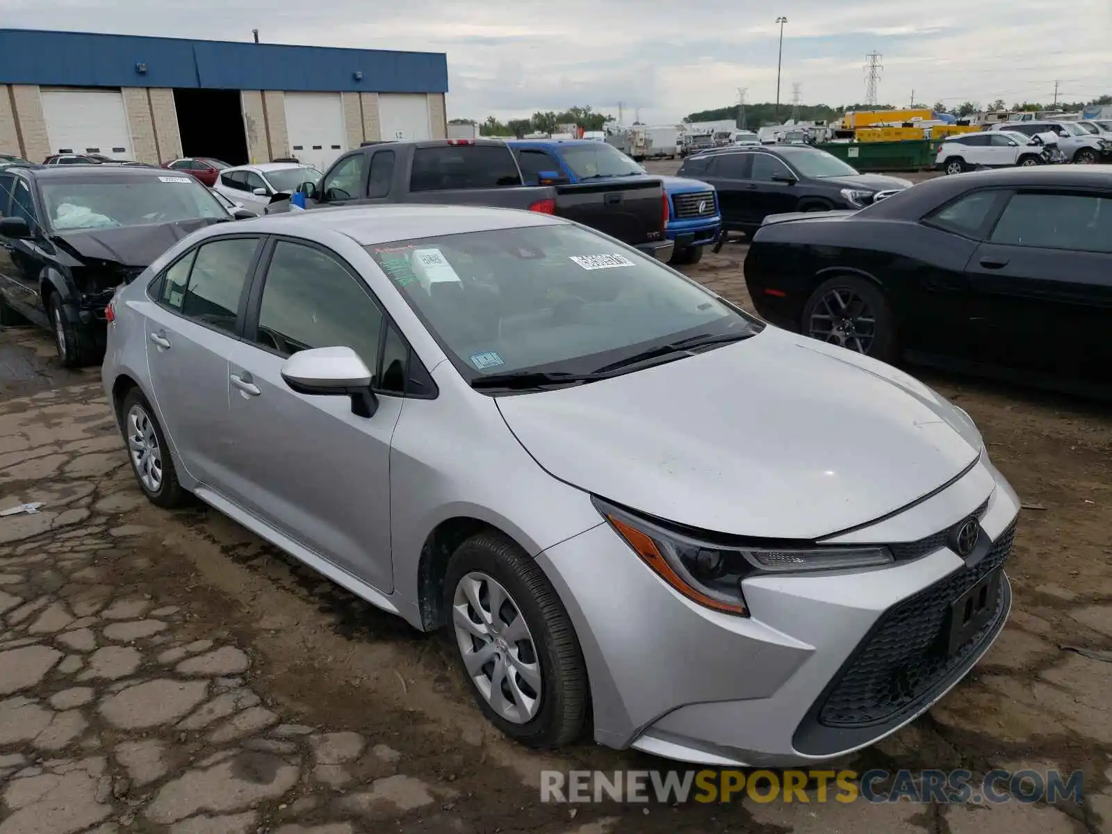 1 Photograph of a damaged car JTDEPRAE1LJ089317 TOYOTA COROLLA 2020