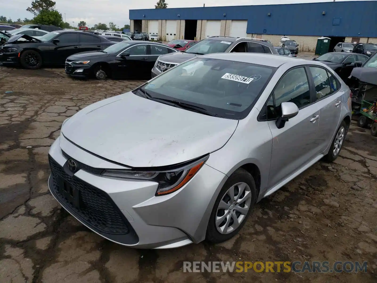 2 Photograph of a damaged car JTDEPRAE1LJ089317 TOYOTA COROLLA 2020