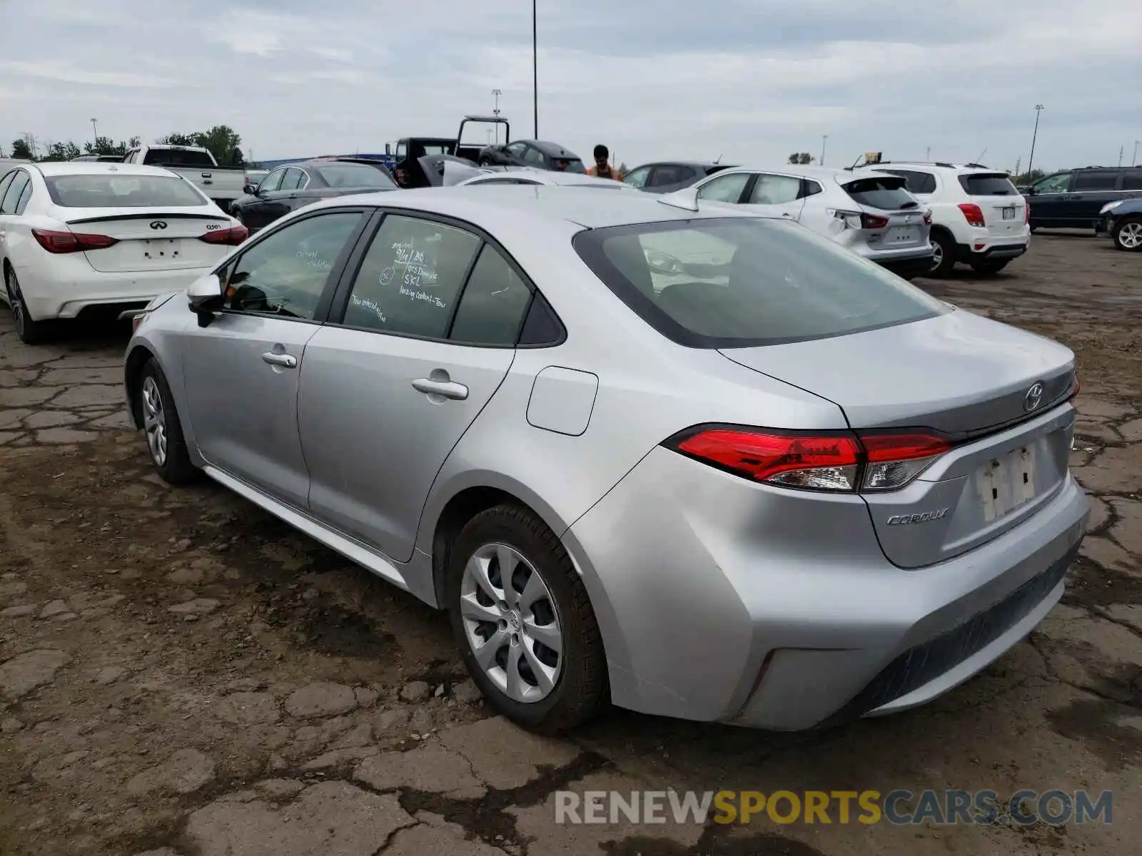 3 Photograph of a damaged car JTDEPRAE1LJ089317 TOYOTA COROLLA 2020