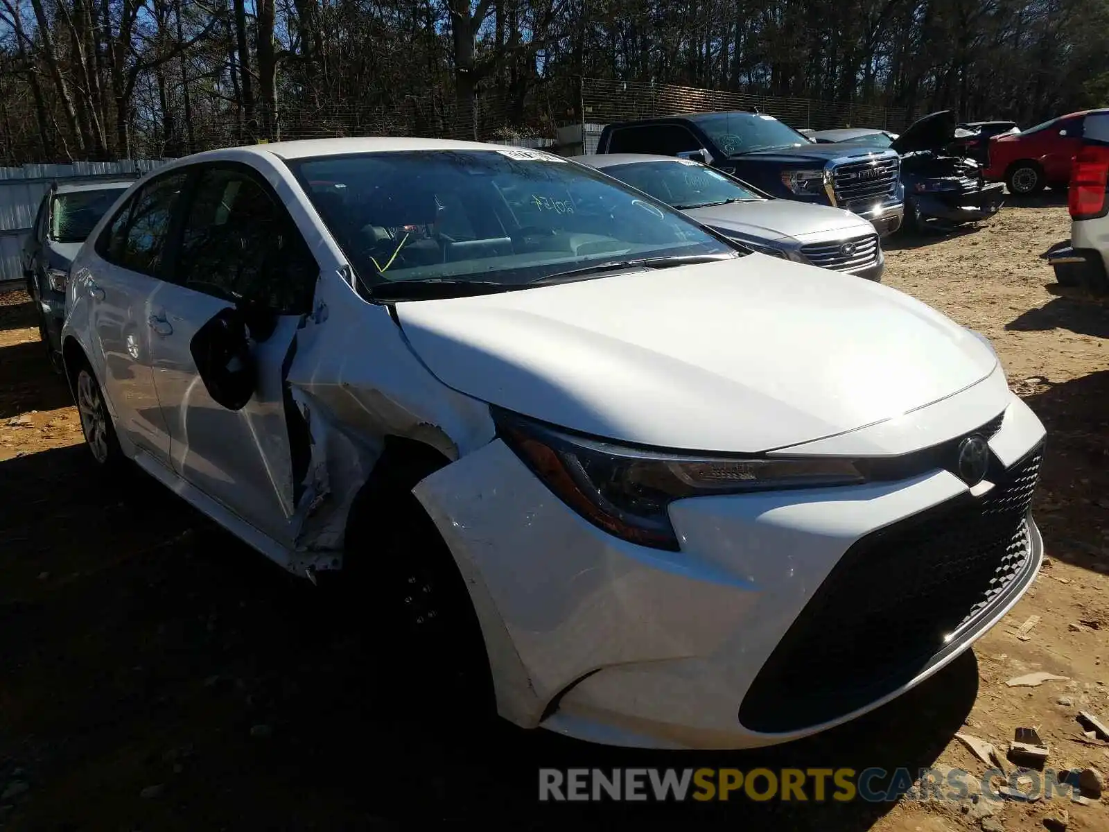 1 Photograph of a damaged car JTDEPRAE1LJ089320 TOYOTA COROLLA 2020