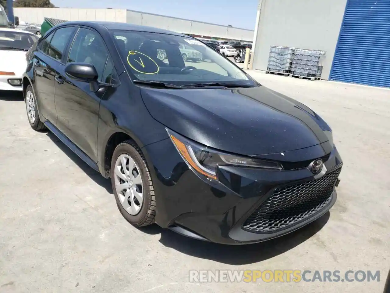 1 Photograph of a damaged car JTDEPRAE1LJ089544 TOYOTA COROLLA 2020