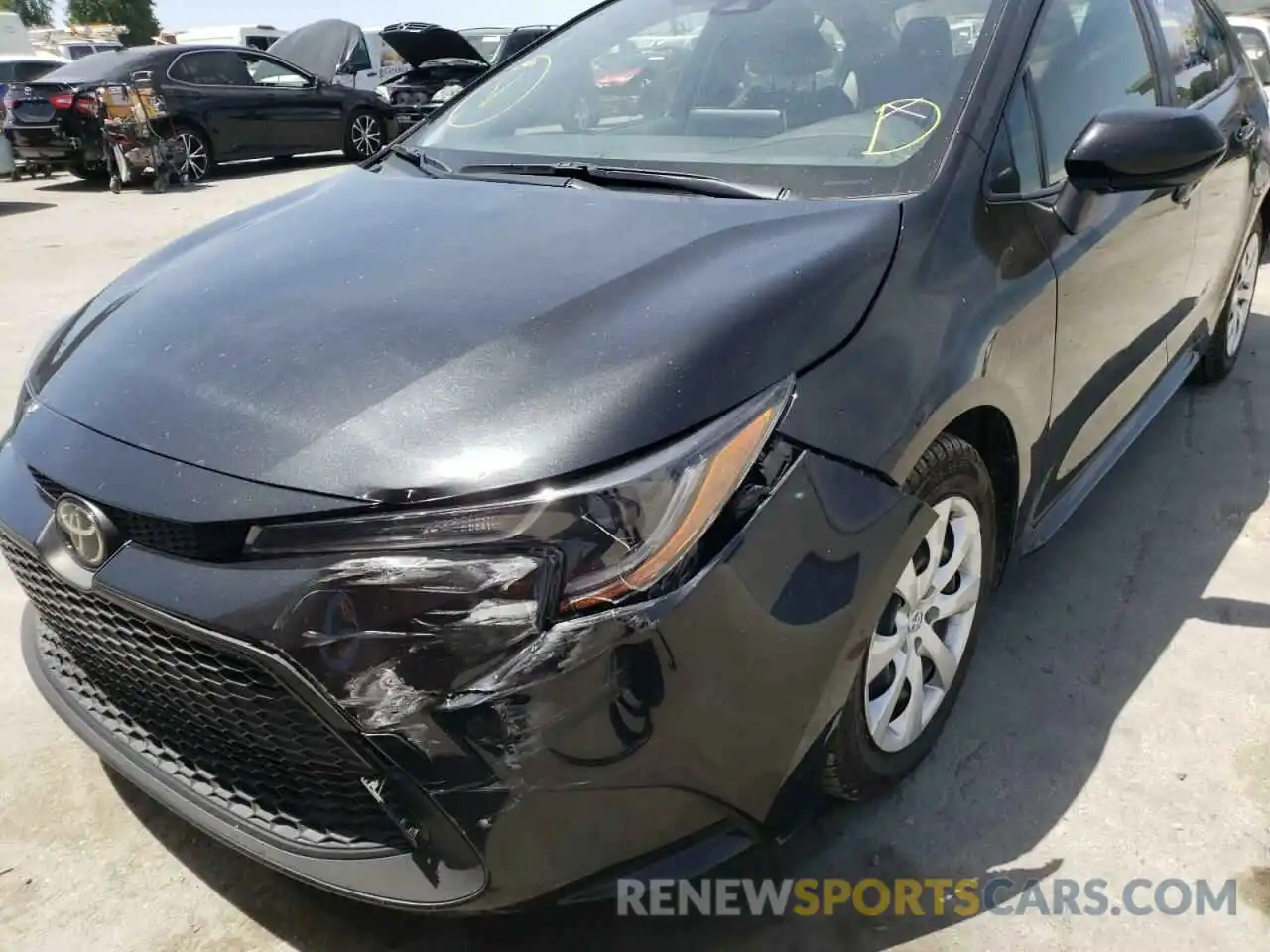 9 Photograph of a damaged car JTDEPRAE1LJ089544 TOYOTA COROLLA 2020