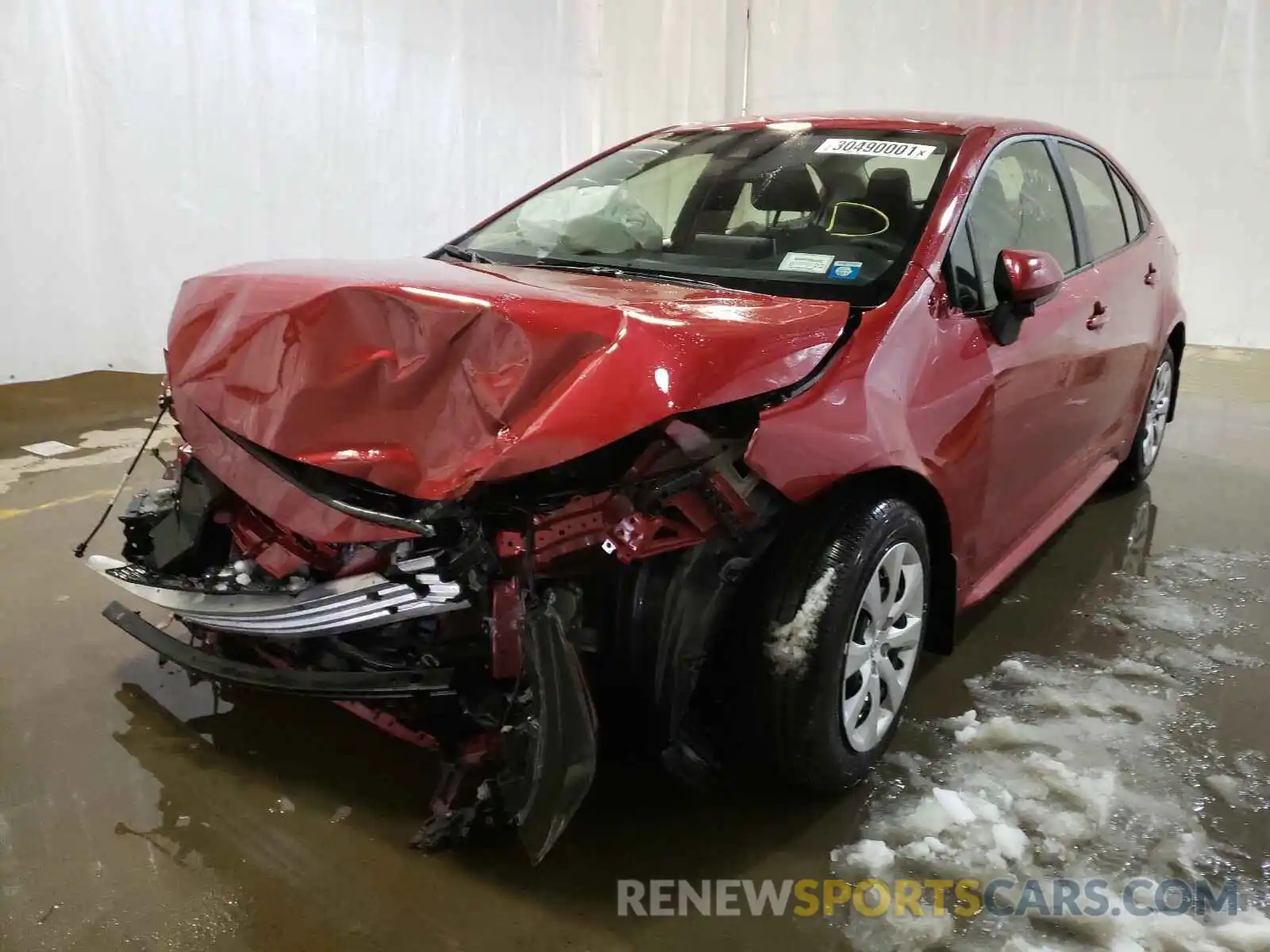 2 Photograph of a damaged car JTDEPRAE1LJ090175 TOYOTA COROLLA 2020