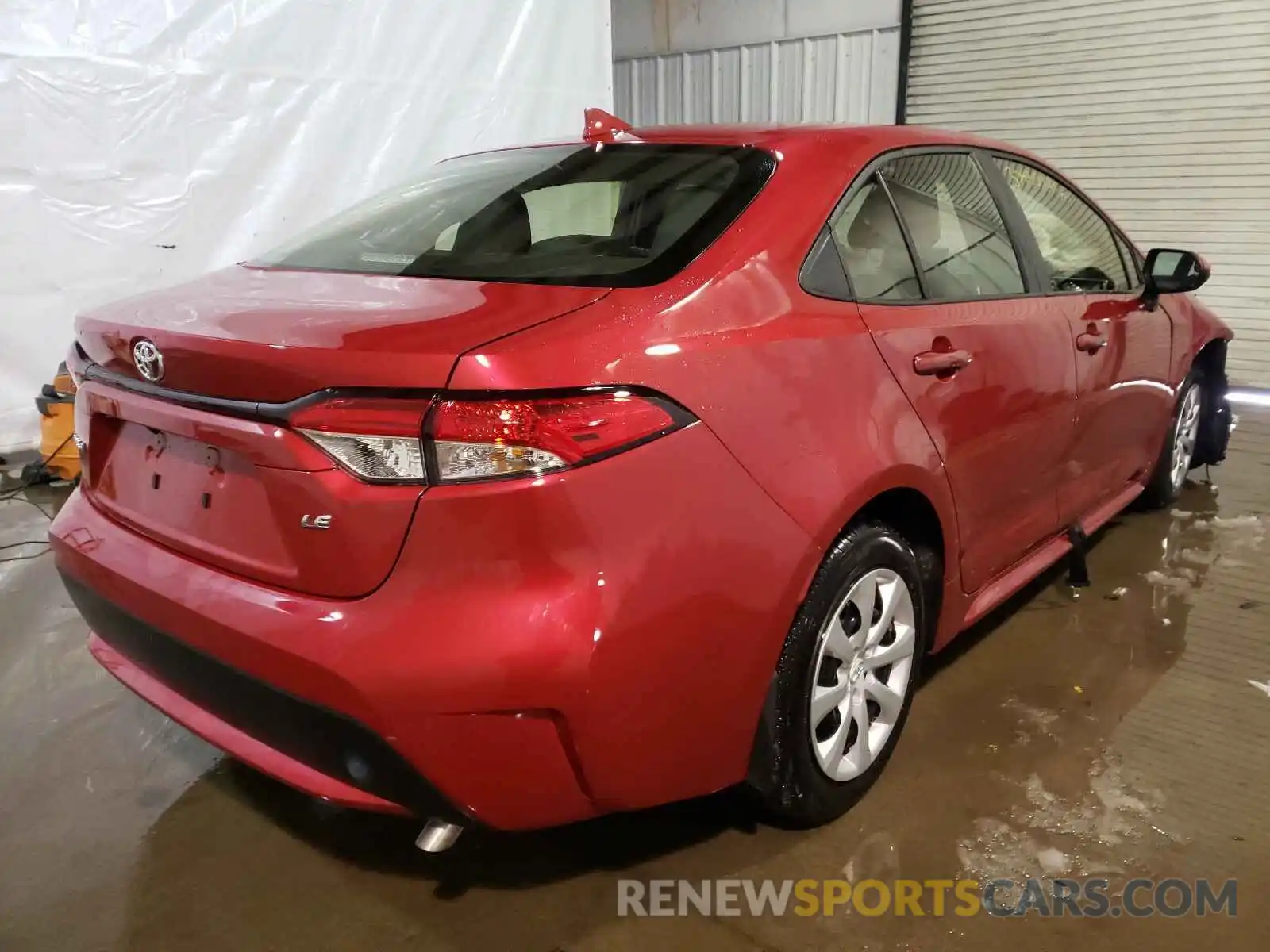 4 Photograph of a damaged car JTDEPRAE1LJ090175 TOYOTA COROLLA 2020