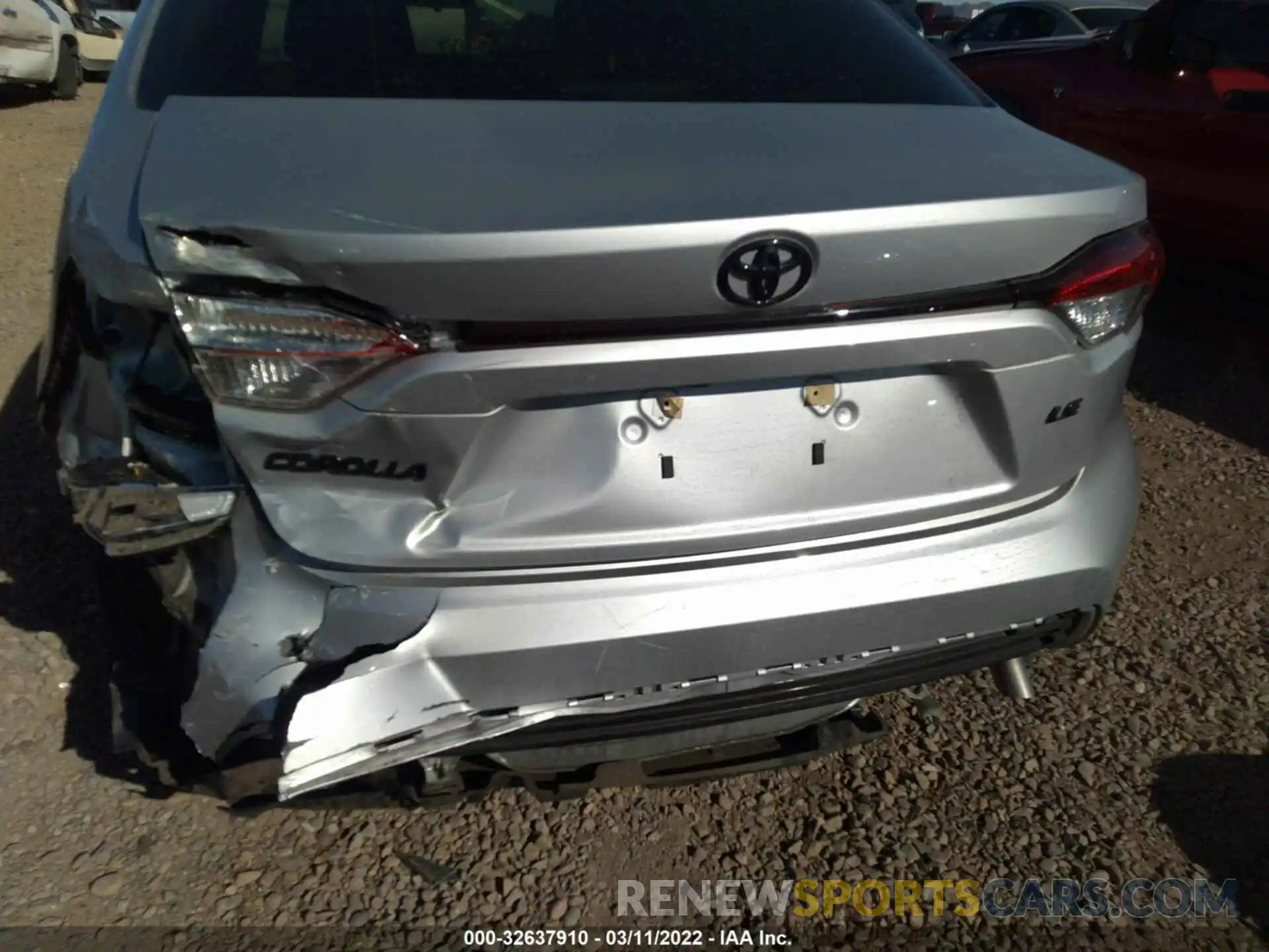 6 Photograph of a damaged car JTDEPRAE1LJ090189 TOYOTA COROLLA 2020