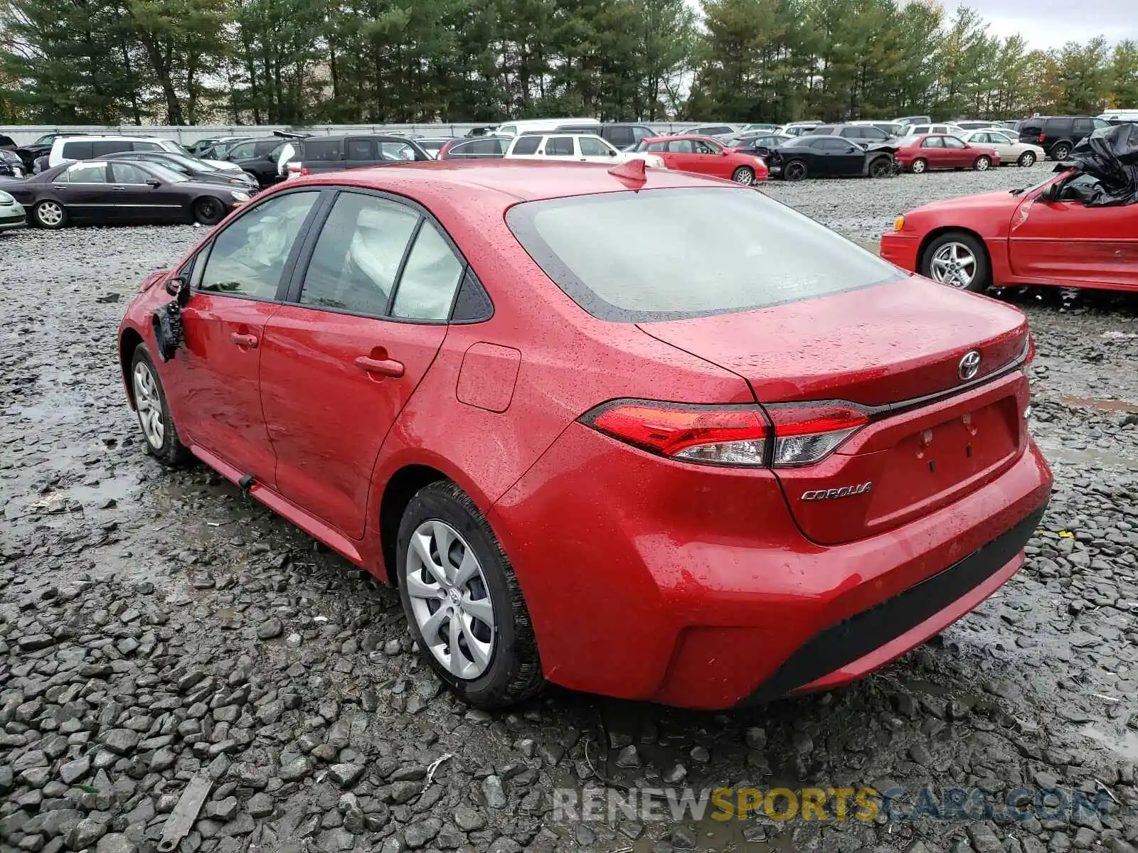 3 Photograph of a damaged car JTDEPRAE1LJ090368 TOYOTA COROLLA 2020