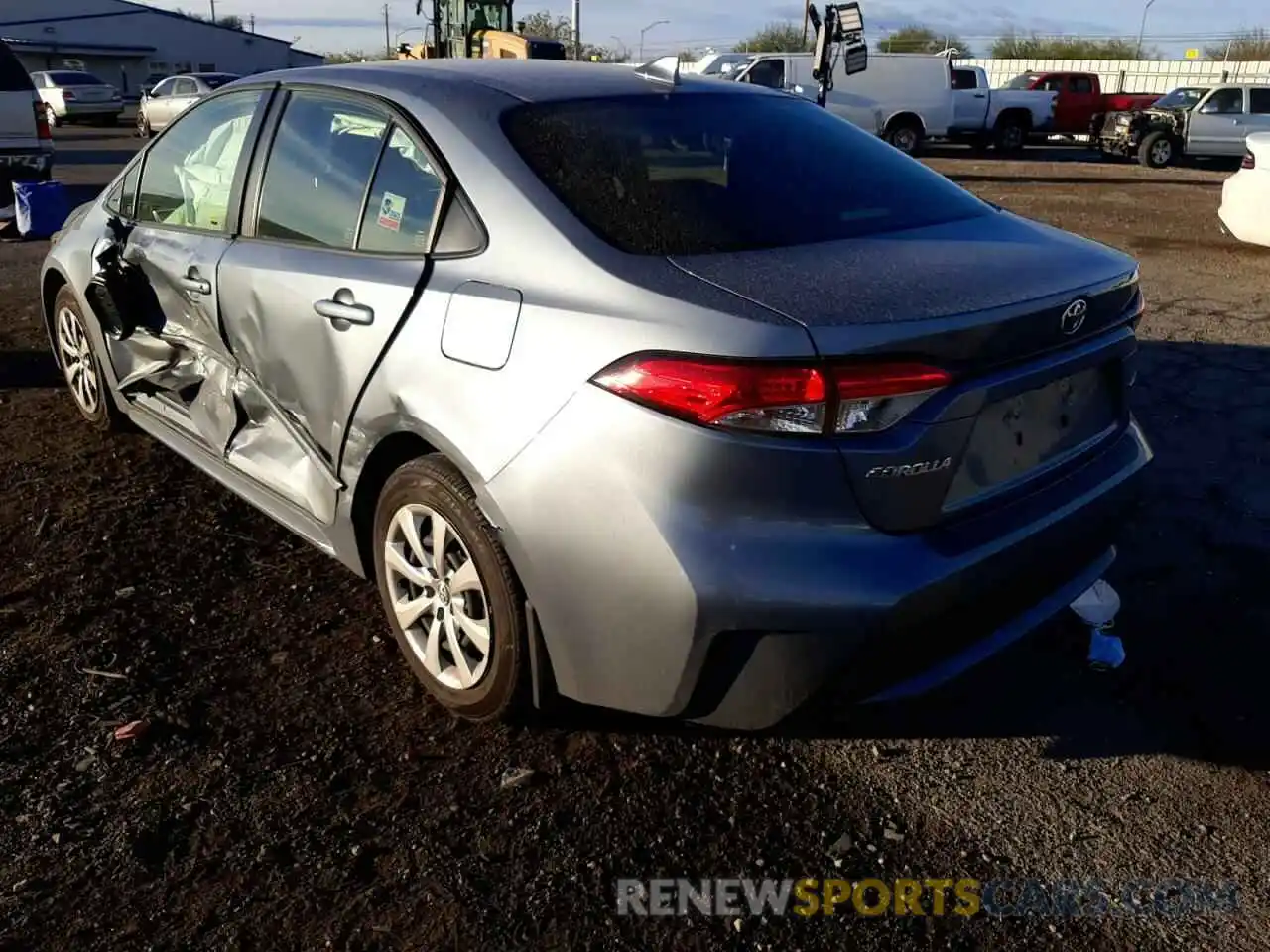 3 Photograph of a damaged car JTDEPRAE1LJ090564 TOYOTA COROLLA 2020