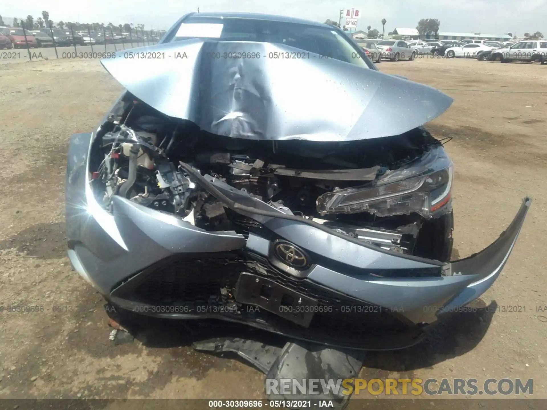 6 Photograph of a damaged car JTDEPRAE1LJ090693 TOYOTA COROLLA 2020