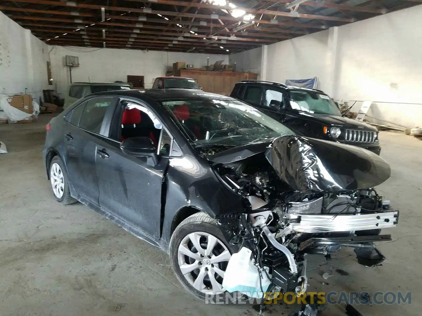 1 Photograph of a damaged car JTDEPRAE1LJ090967 TOYOTA COROLLA 2020