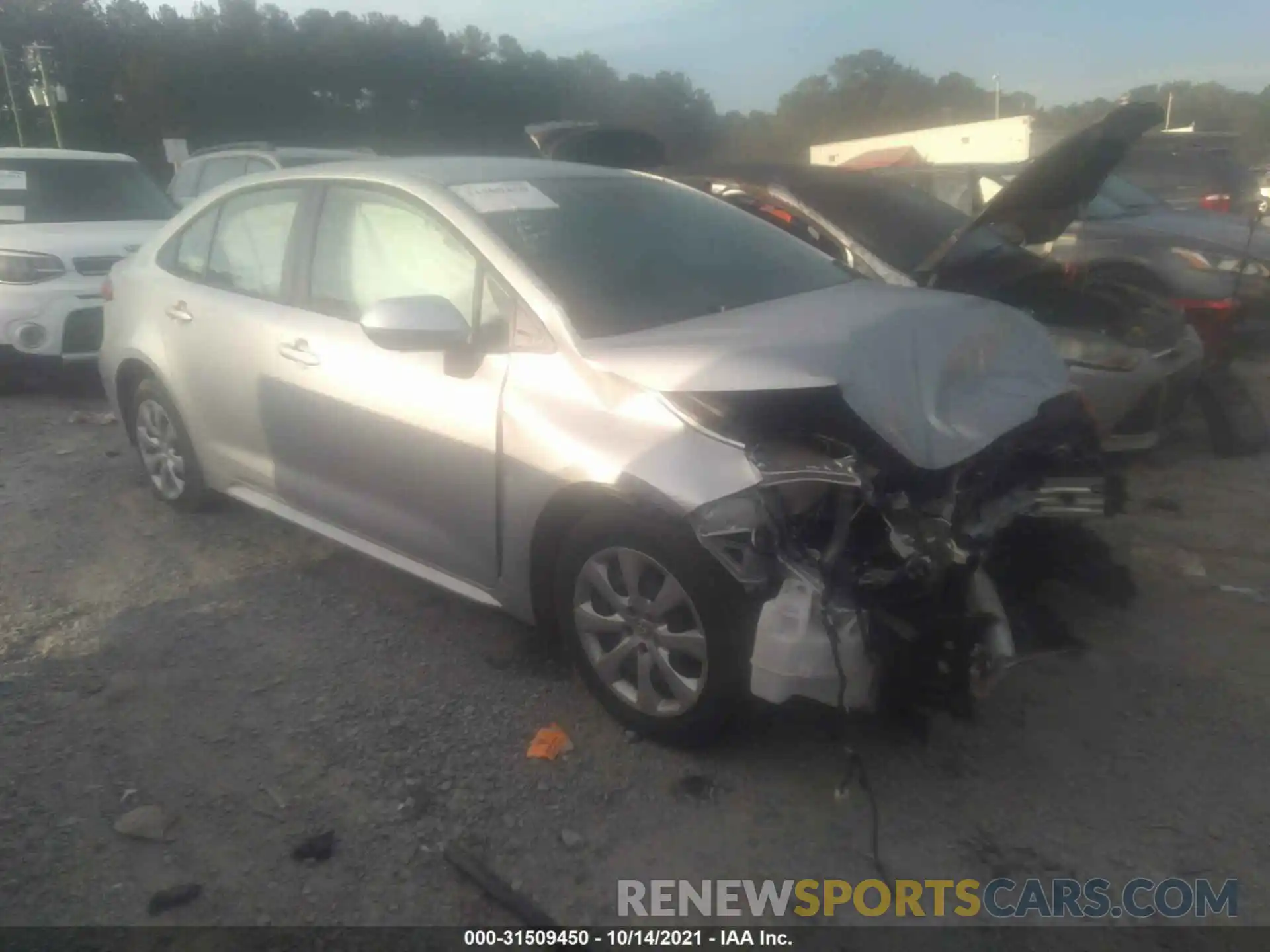 1 Photograph of a damaged car JTDEPRAE1LJ091150 TOYOTA COROLLA 2020