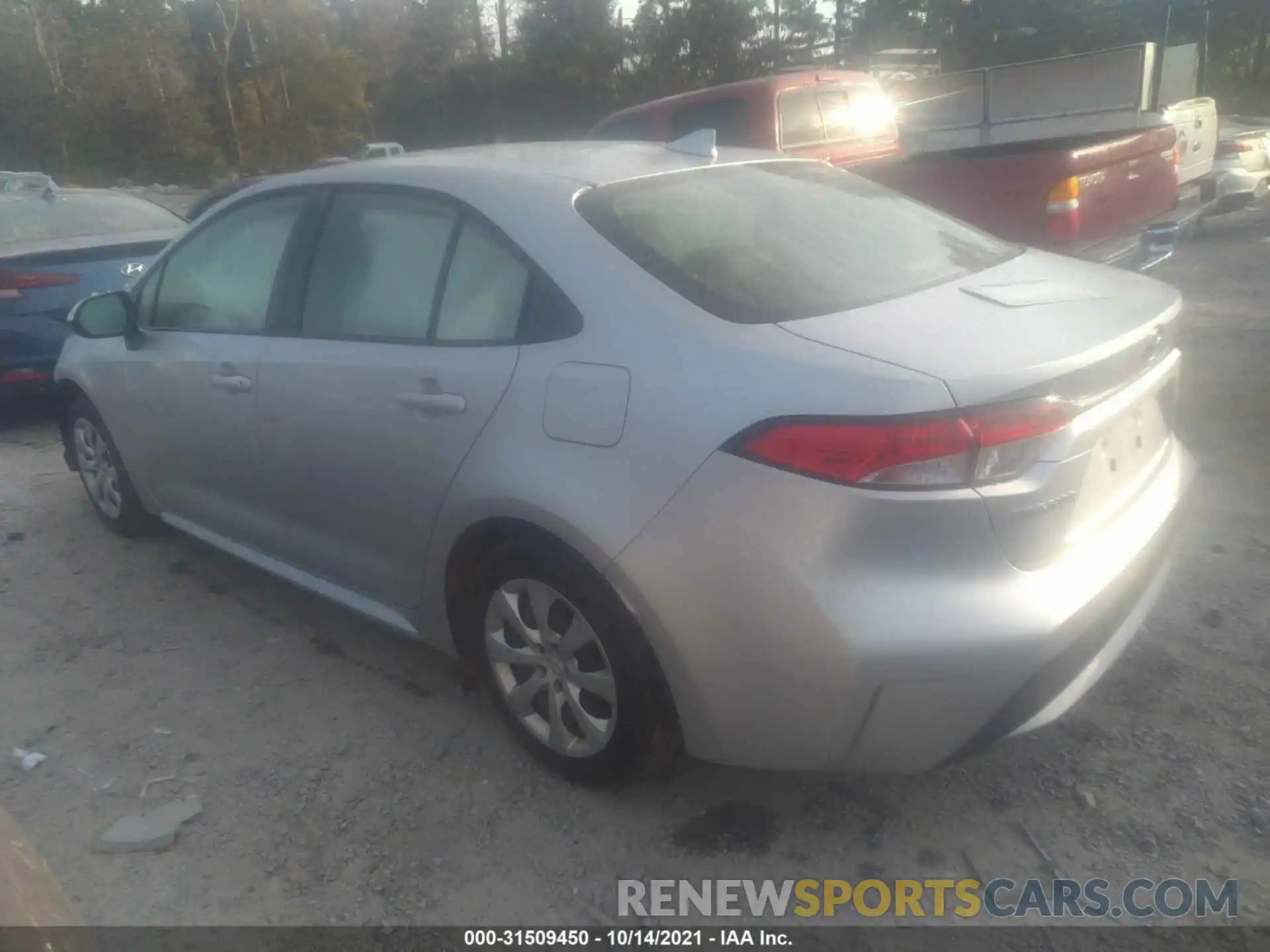 3 Photograph of a damaged car JTDEPRAE1LJ091150 TOYOTA COROLLA 2020