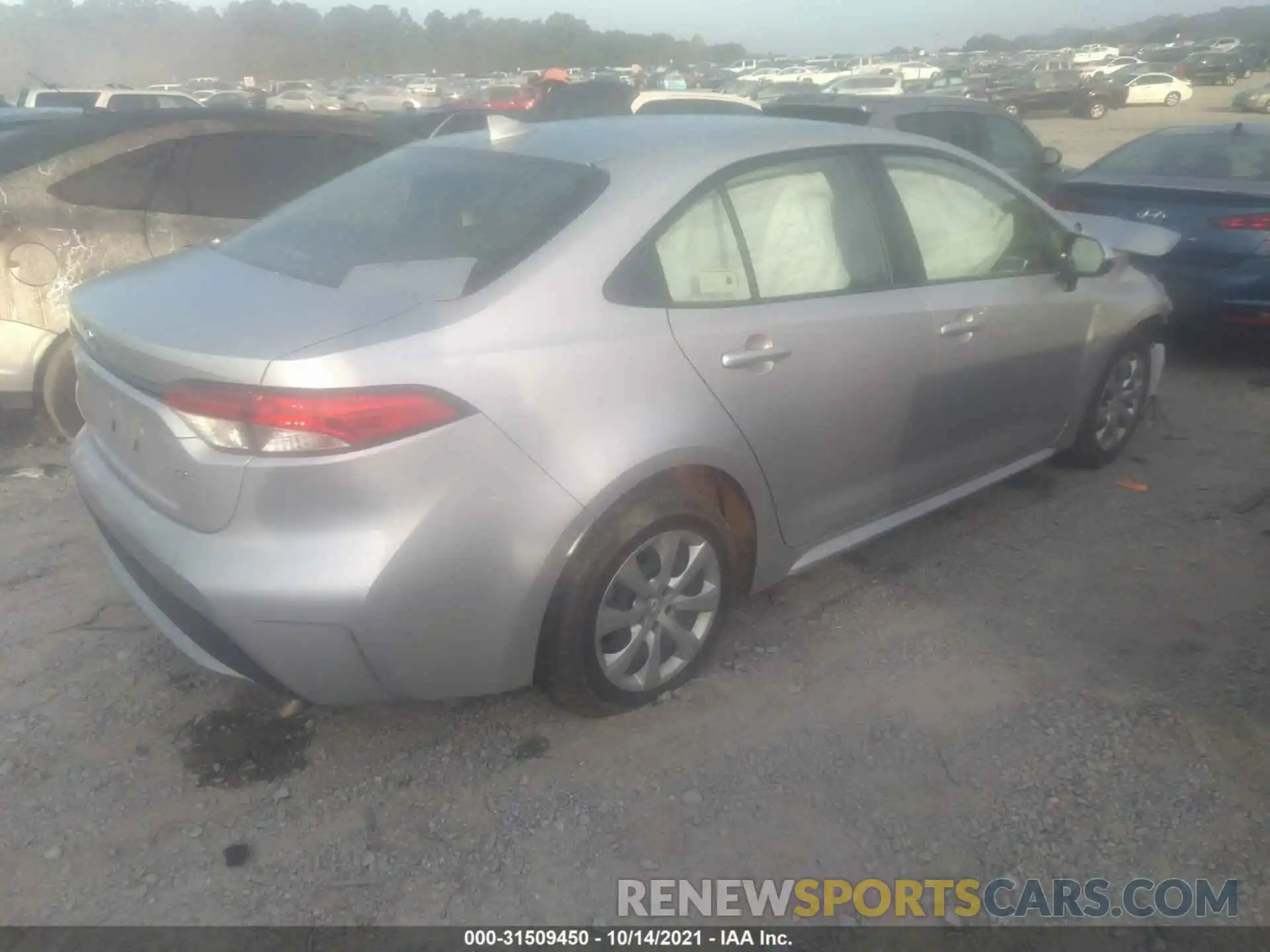 4 Photograph of a damaged car JTDEPRAE1LJ091150 TOYOTA COROLLA 2020