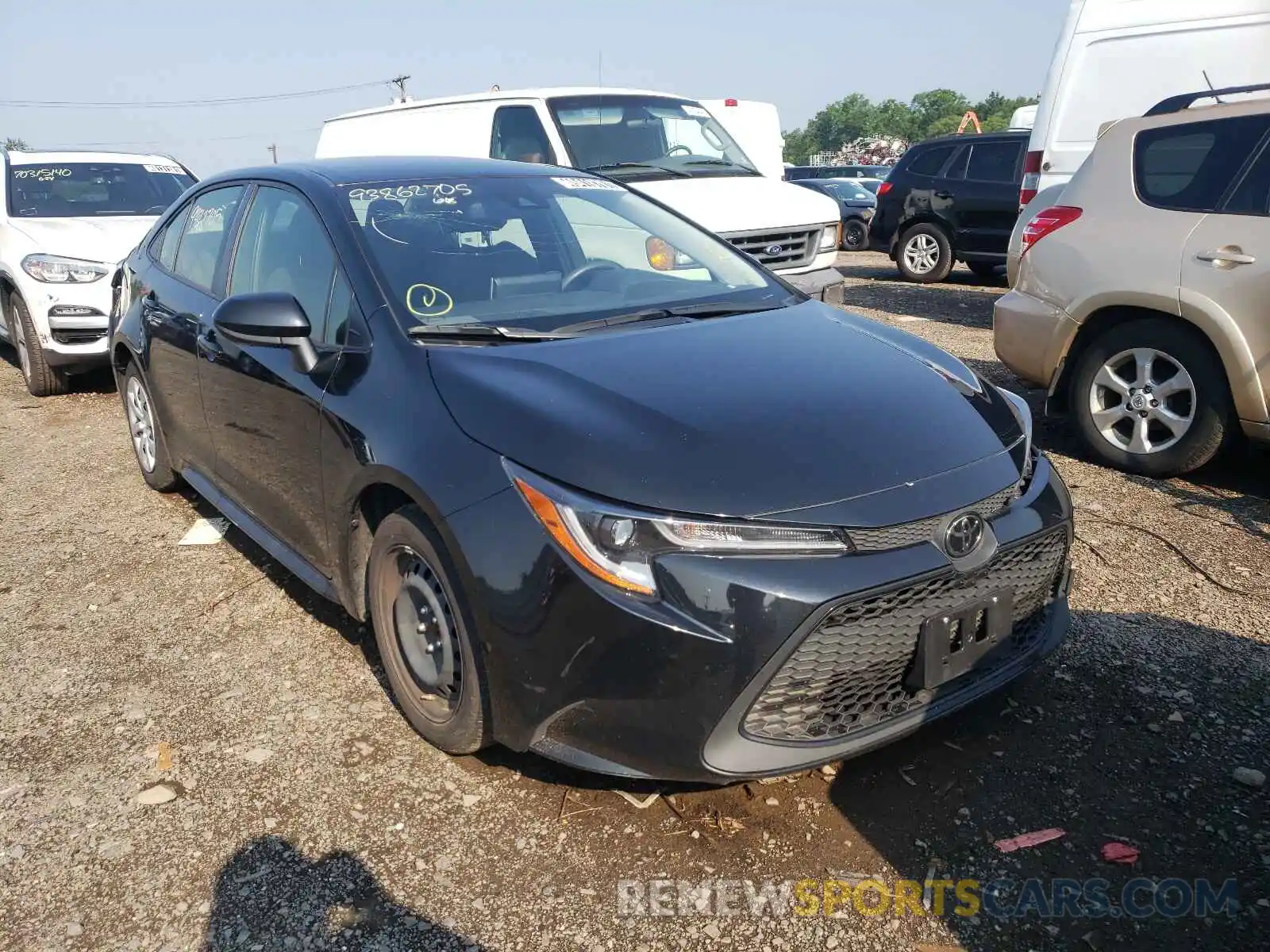 1 Photograph of a damaged car JTDEPRAE1LJ092444 TOYOTA COROLLA 2020