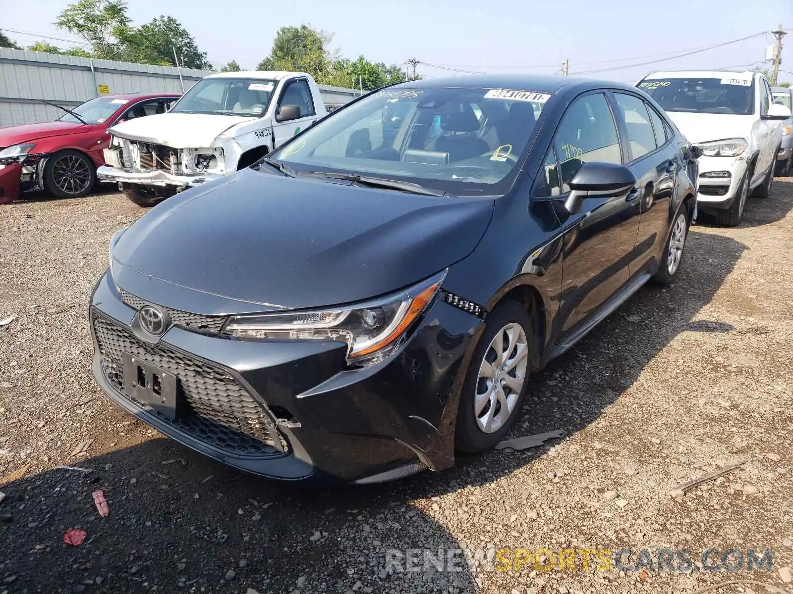 2 Photograph of a damaged car JTDEPRAE1LJ092444 TOYOTA COROLLA 2020