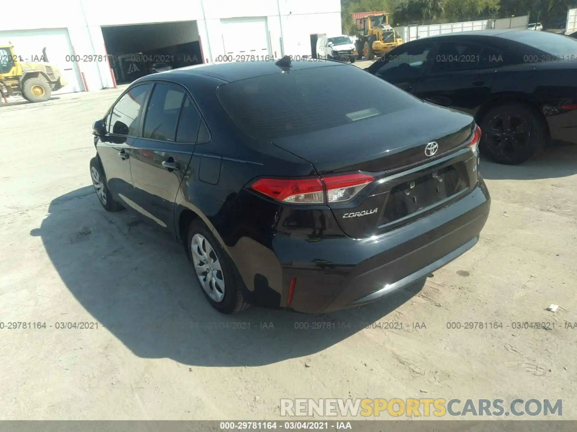 3 Photograph of a damaged car JTDEPRAE1LJ092640 TOYOTA COROLLA 2020