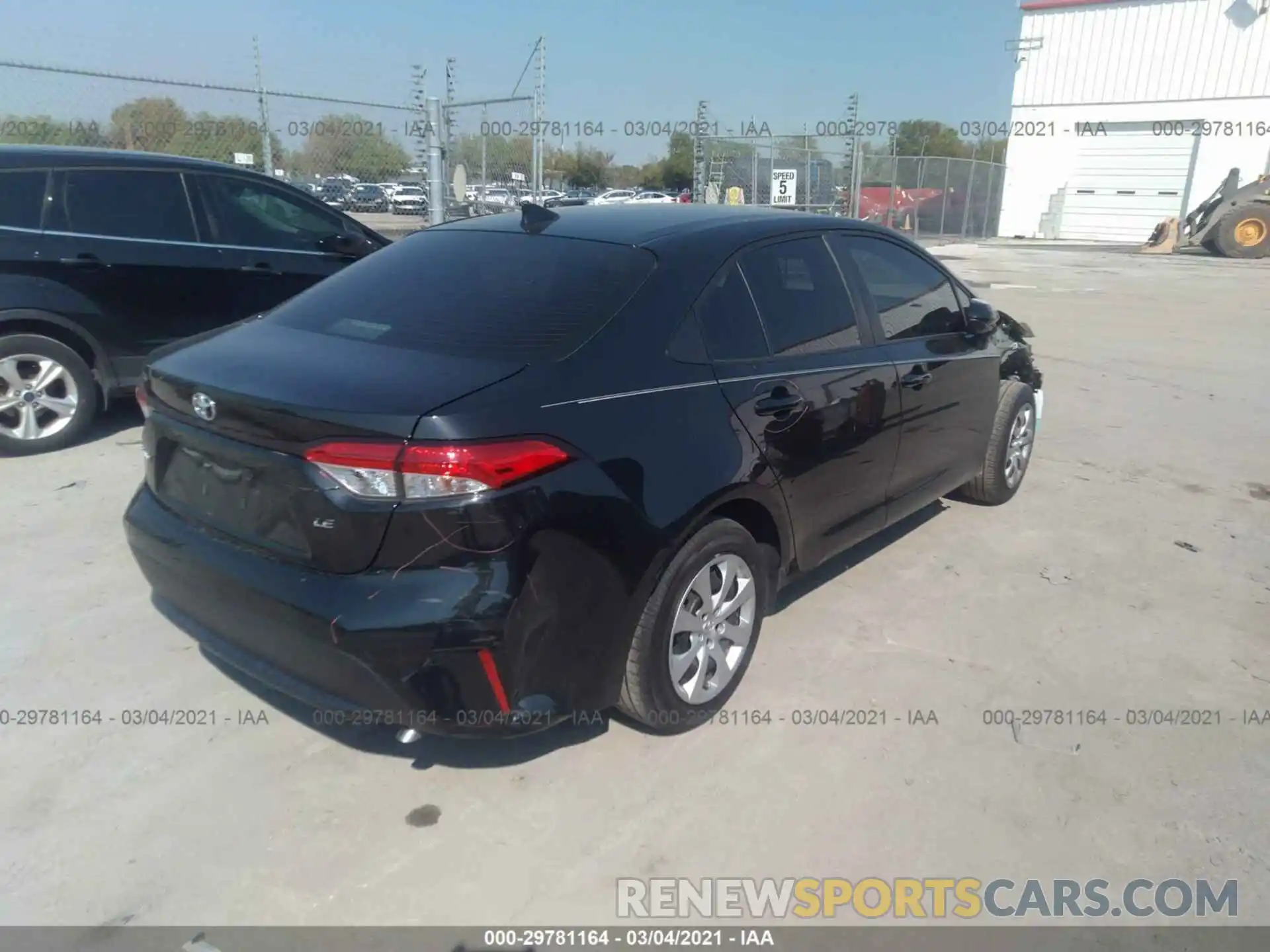 4 Photograph of a damaged car JTDEPRAE1LJ092640 TOYOTA COROLLA 2020