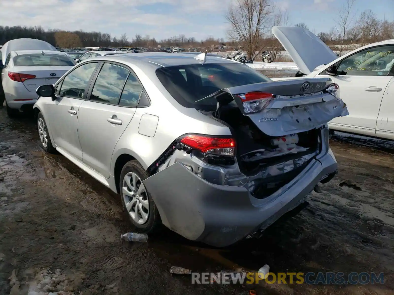 3 Photograph of a damaged car JTDEPRAE1LJ093996 TOYOTA COROLLA 2020