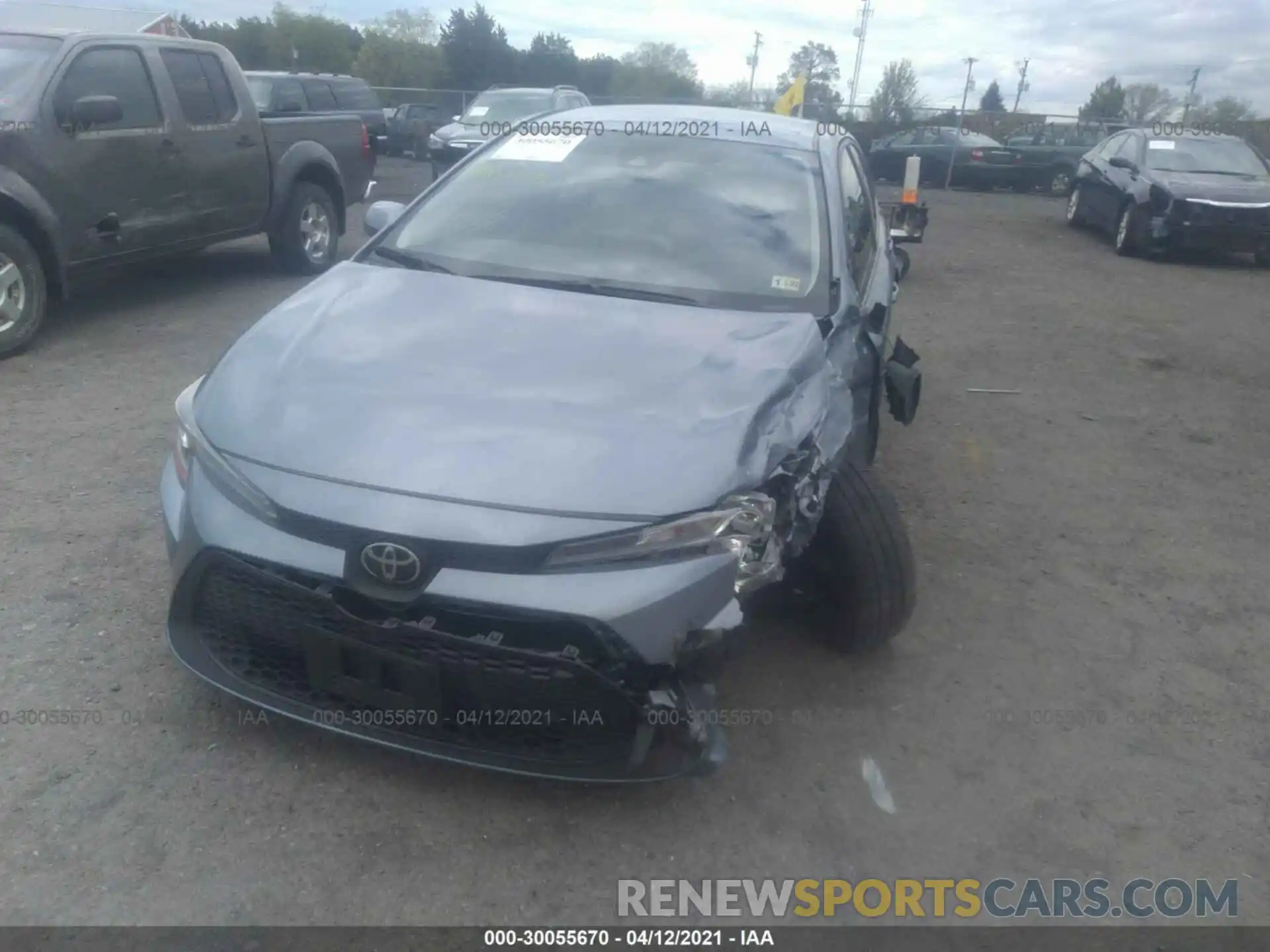 6 Photograph of a damaged car JTDEPRAE1LJ094470 TOYOTA COROLLA 2020