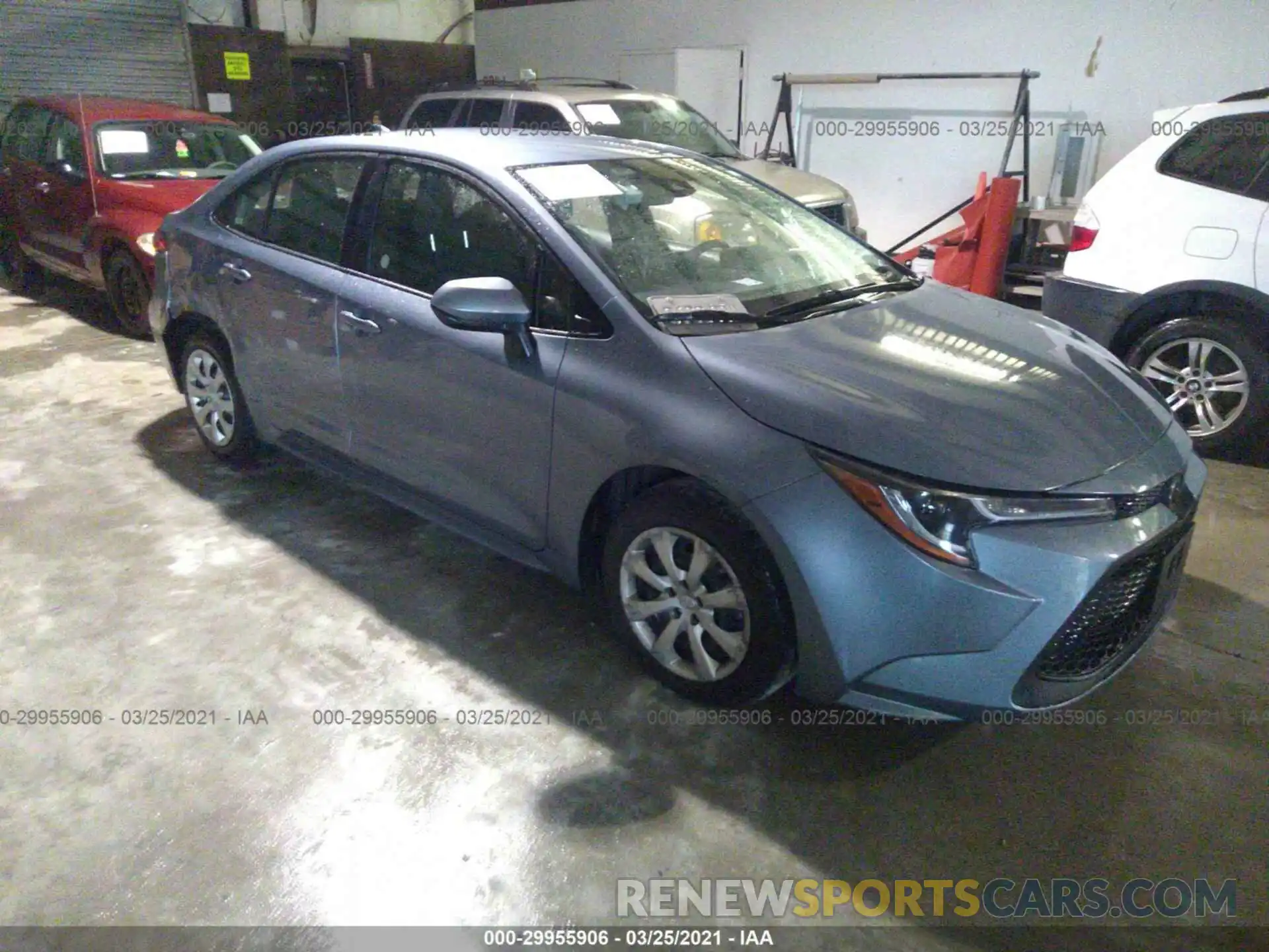 1 Photograph of a damaged car JTDEPRAE1LJ095215 TOYOTA COROLLA 2020