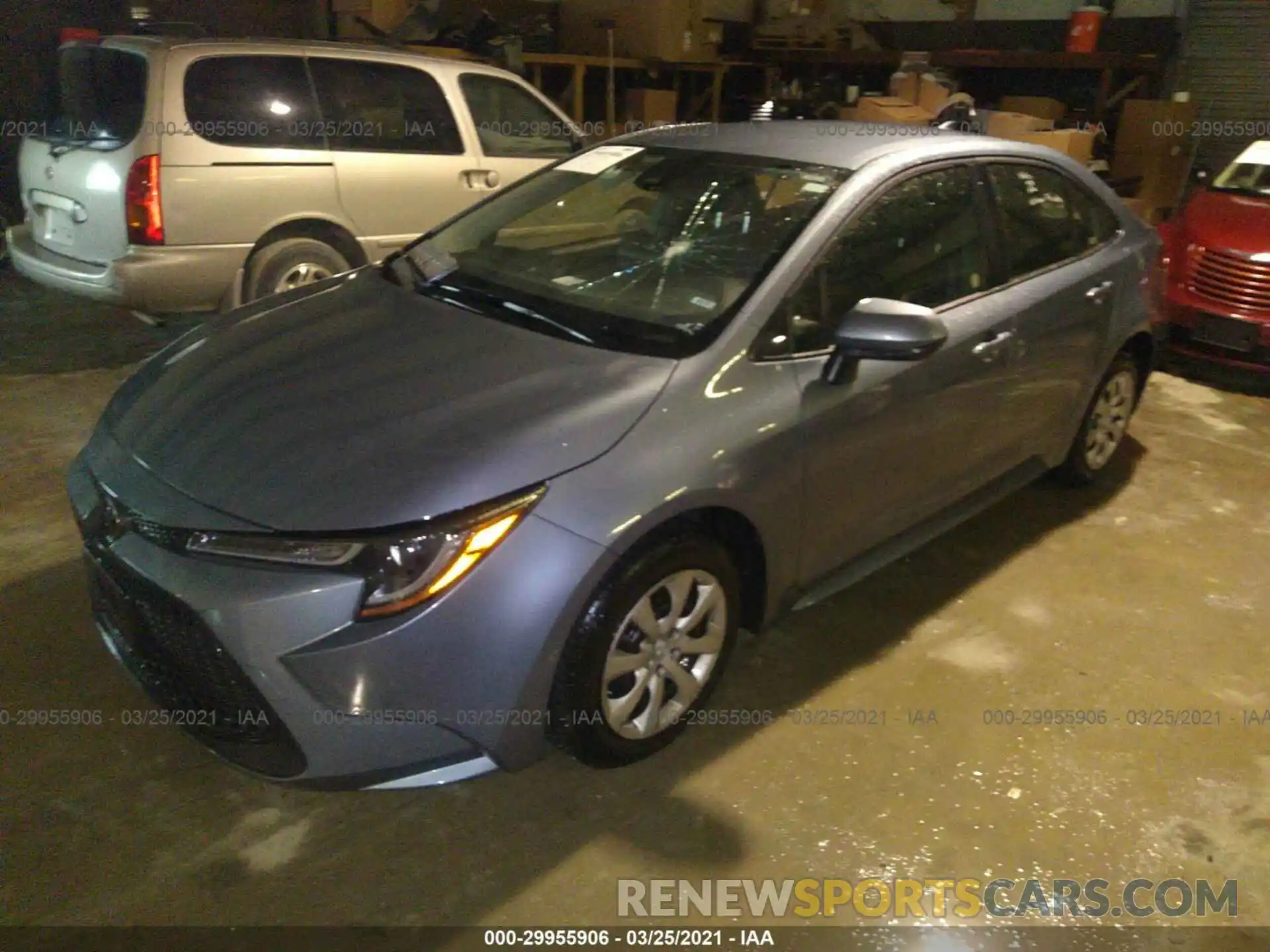 2 Photograph of a damaged car JTDEPRAE1LJ095215 TOYOTA COROLLA 2020