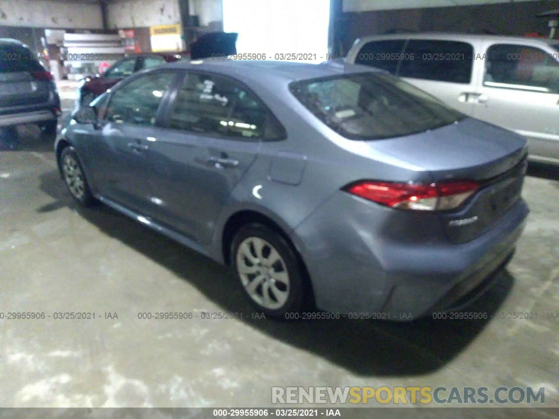 3 Photograph of a damaged car JTDEPRAE1LJ095215 TOYOTA COROLLA 2020