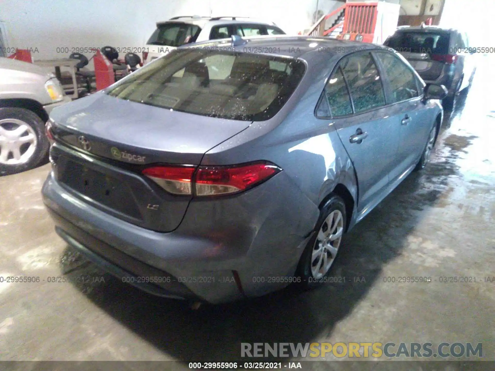 6 Photograph of a damaged car JTDEPRAE1LJ095215 TOYOTA COROLLA 2020