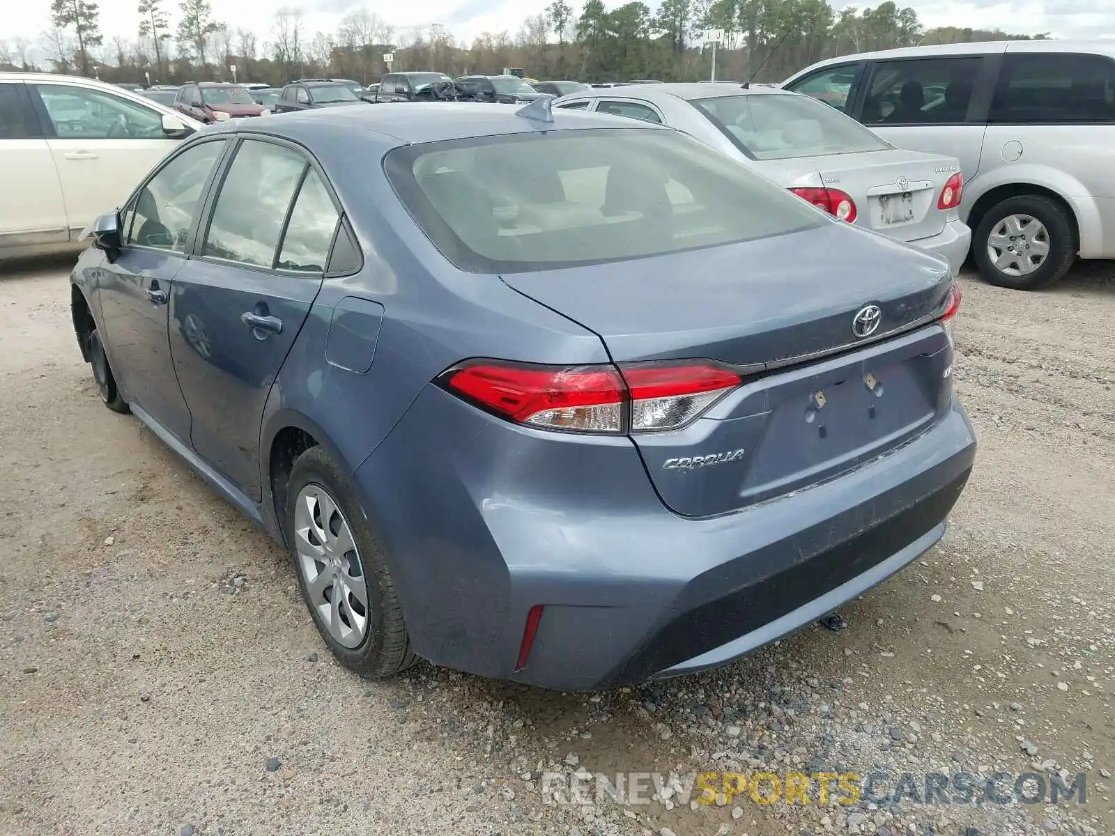 3 Photograph of a damaged car JTDEPRAE1LJ095358 TOYOTA COROLLA 2020