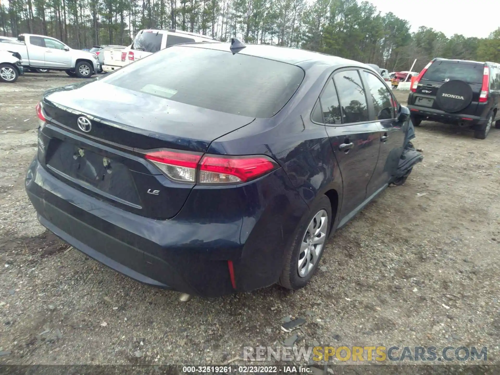 4 Photograph of a damaged car JTDEPRAE1LJ095389 TOYOTA COROLLA 2020