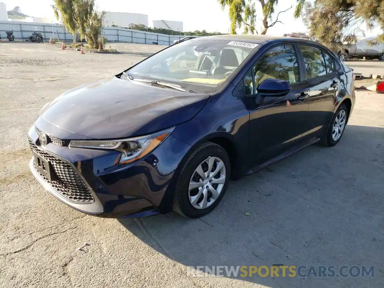 2 Photograph of a damaged car JTDEPRAE1LJ095621 TOYOTA COROLLA 2020