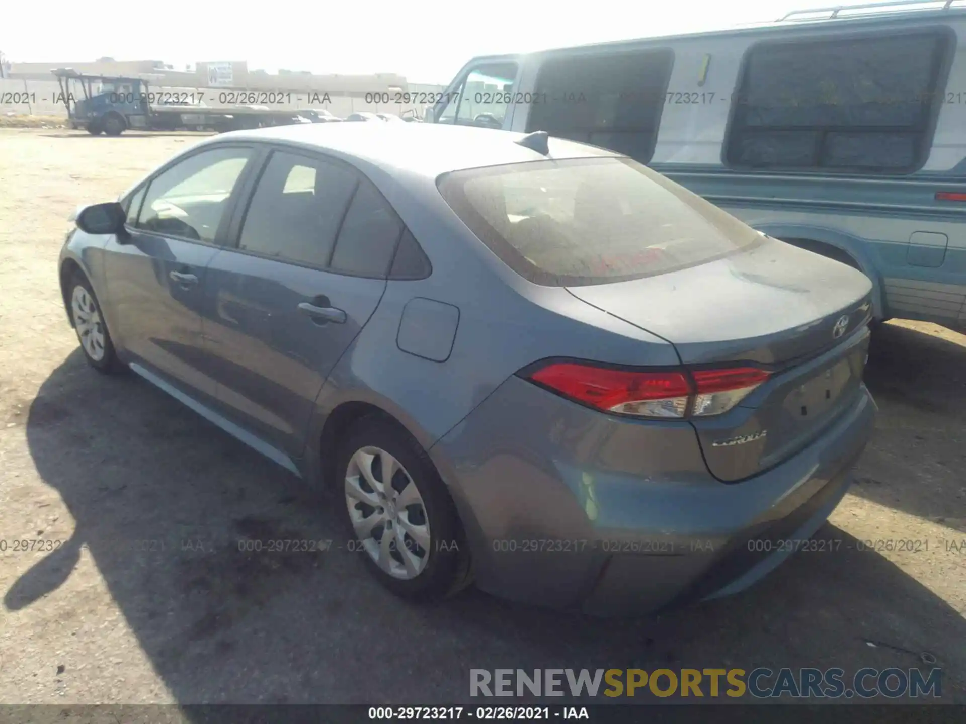 3 Photograph of a damaged car JTDEPRAE1LJ096316 TOYOTA COROLLA 2020