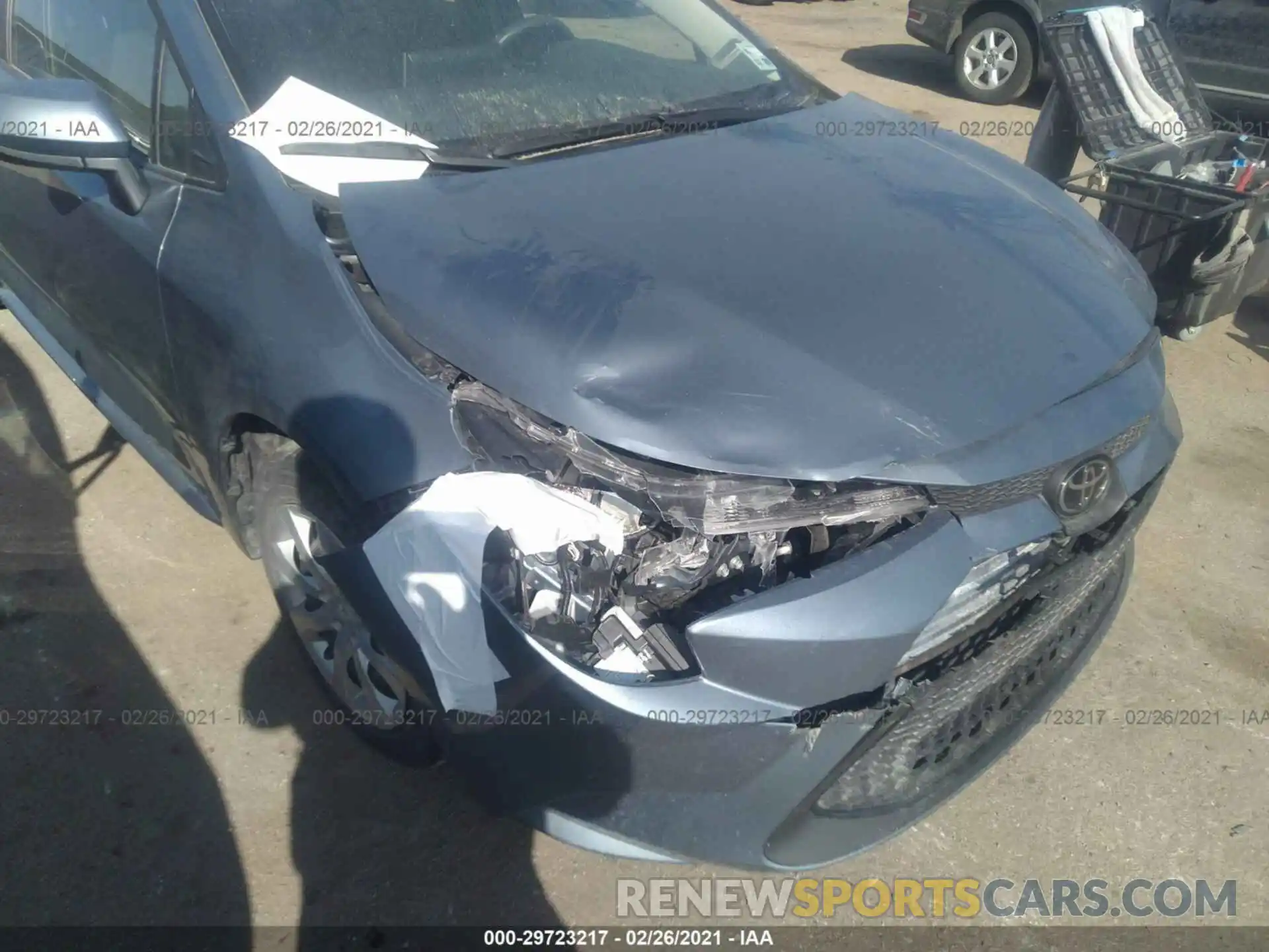 6 Photograph of a damaged car JTDEPRAE1LJ096316 TOYOTA COROLLA 2020