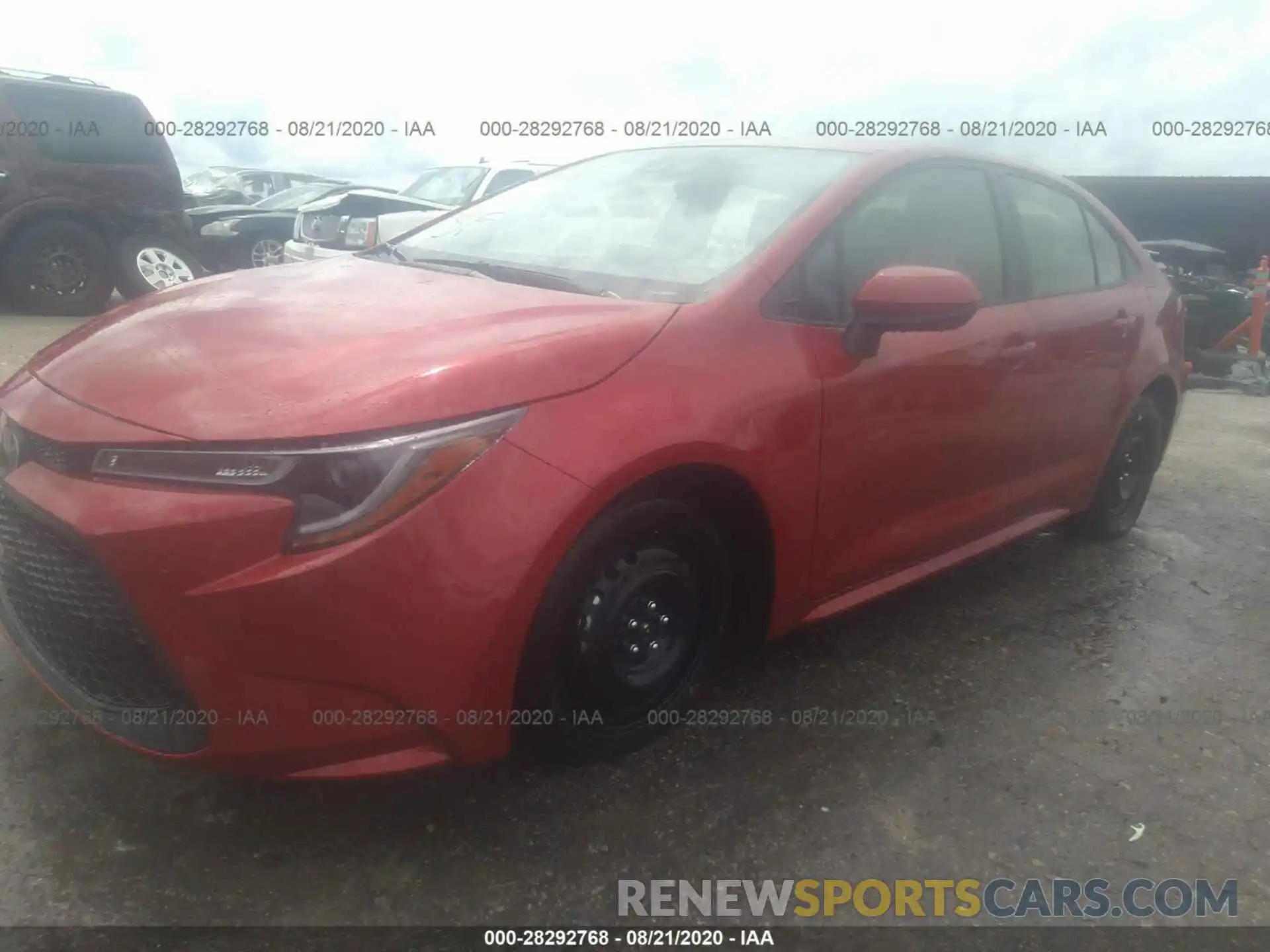 2 Photograph of a damaged car JTDEPRAE1LJ096350 TOYOTA COROLLA 2020