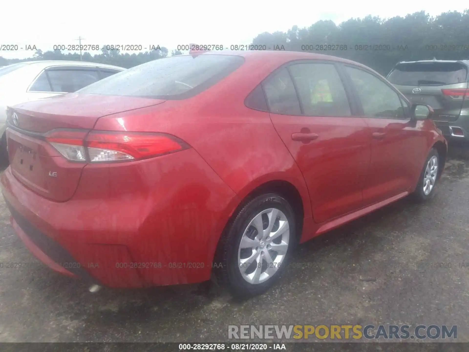 4 Photograph of a damaged car JTDEPRAE1LJ096350 TOYOTA COROLLA 2020