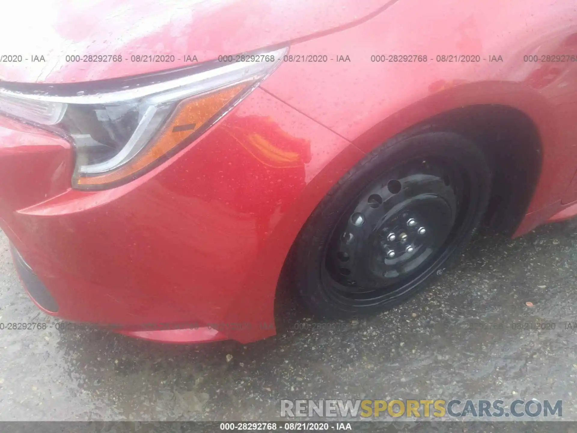 6 Photograph of a damaged car JTDEPRAE1LJ096350 TOYOTA COROLLA 2020