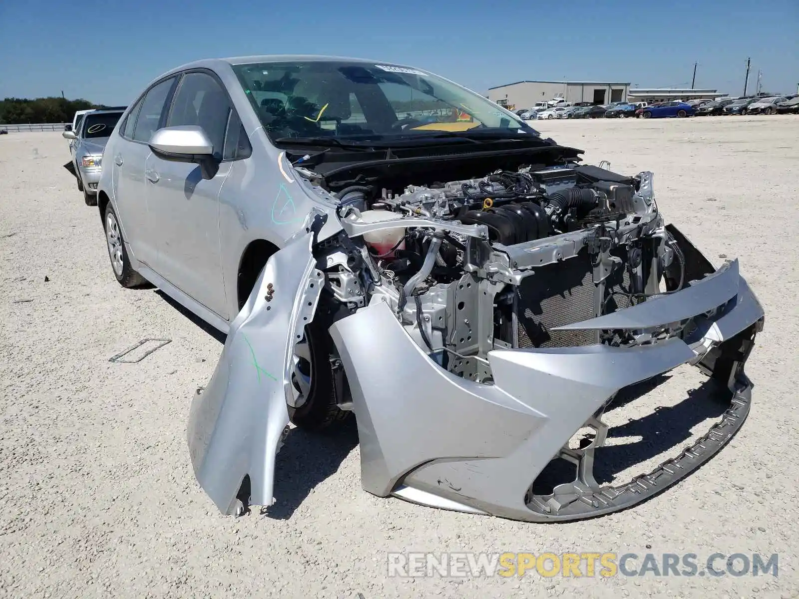 1 Photograph of a damaged car JTDEPRAE1LJ096588 TOYOTA COROLLA 2020