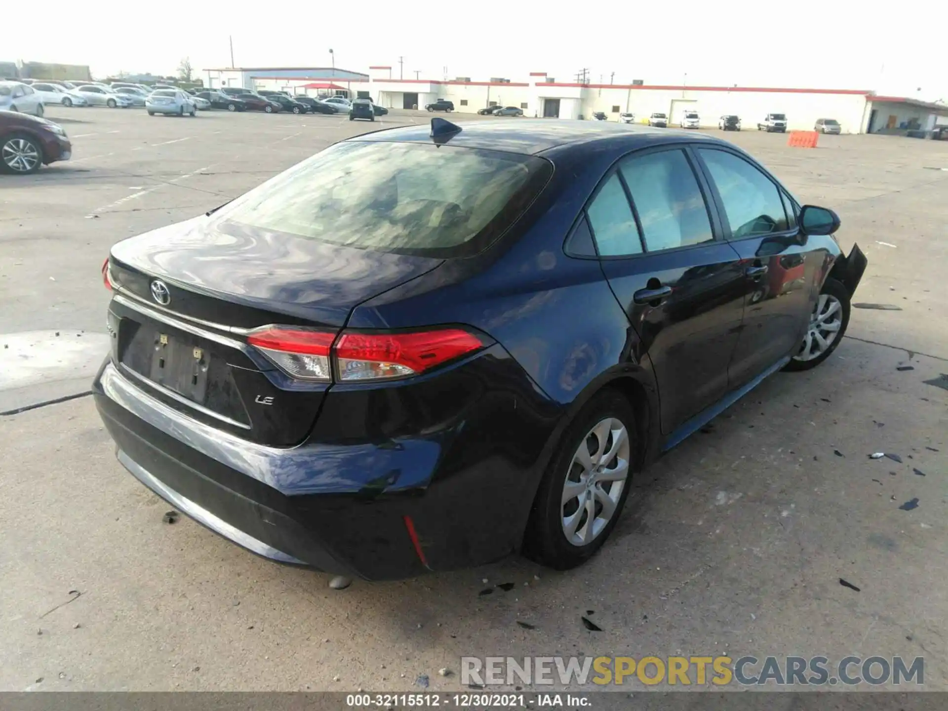 4 Photograph of a damaged car JTDEPRAE1LJ096798 TOYOTA COROLLA 2020