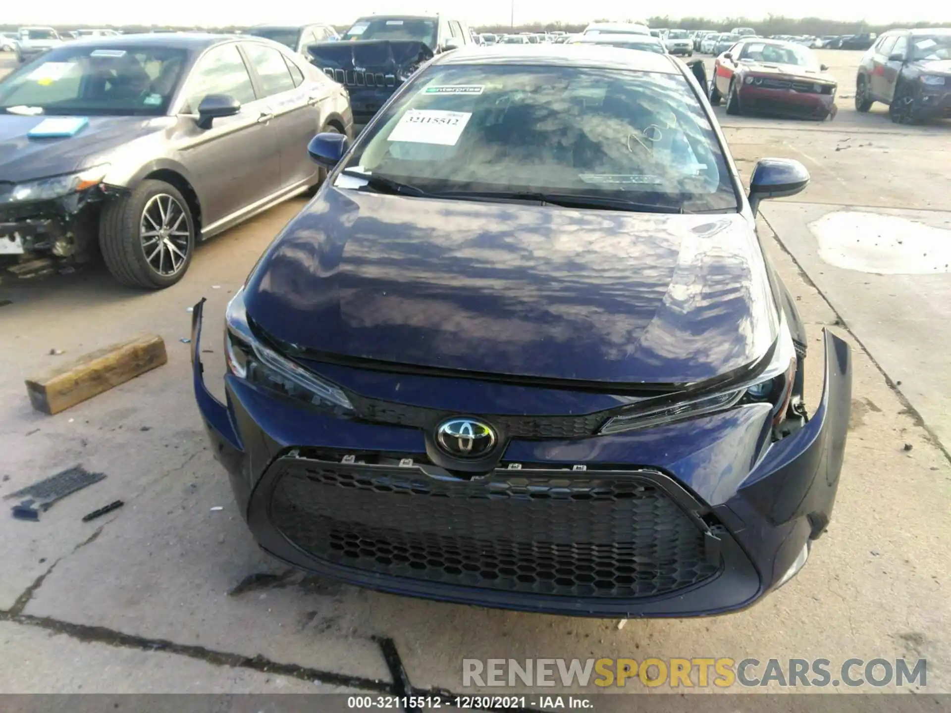 6 Photograph of a damaged car JTDEPRAE1LJ096798 TOYOTA COROLLA 2020