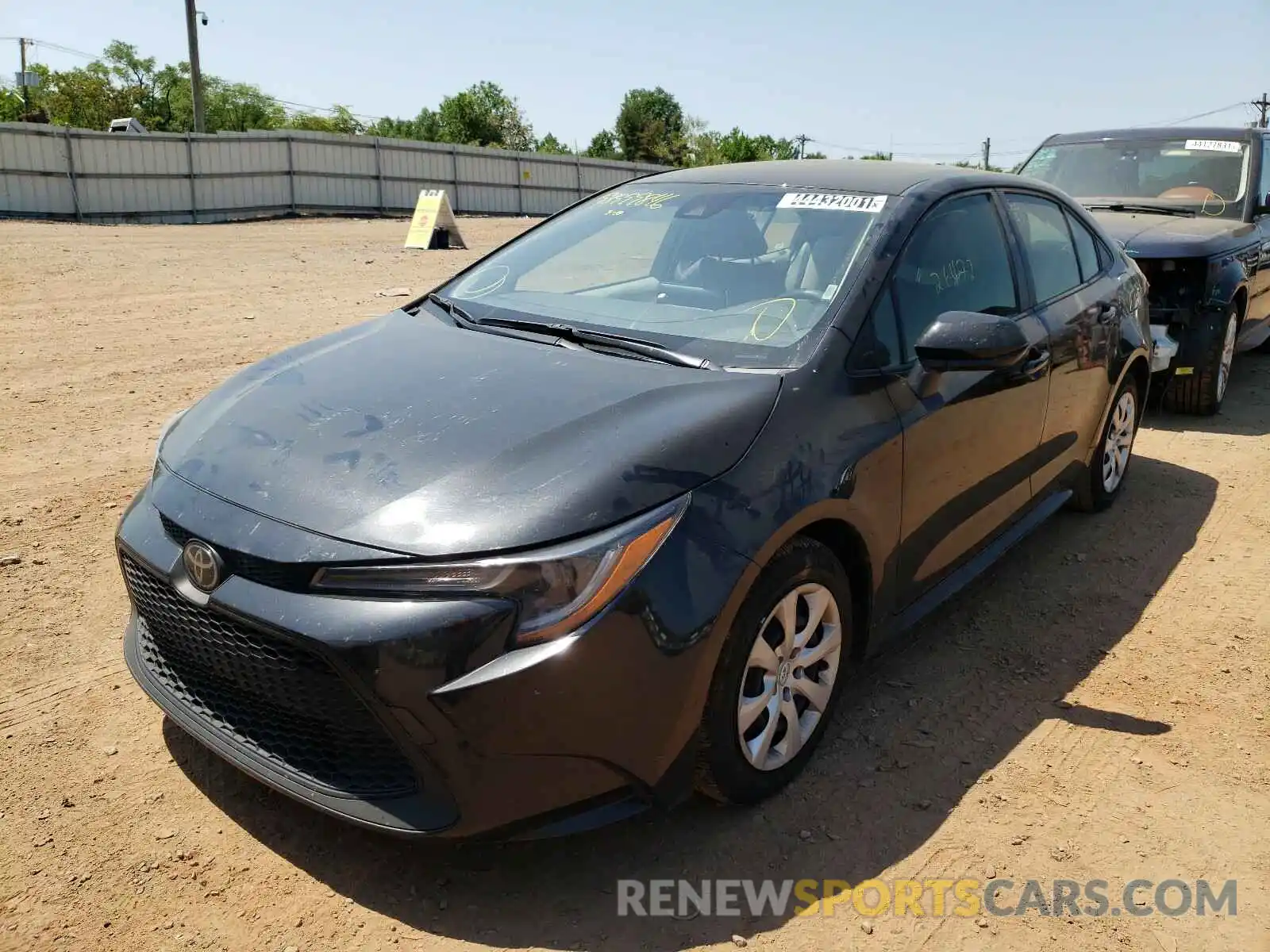 2 Photograph of a damaged car JTDEPRAE1LJ096963 TOYOTA COROLLA 2020