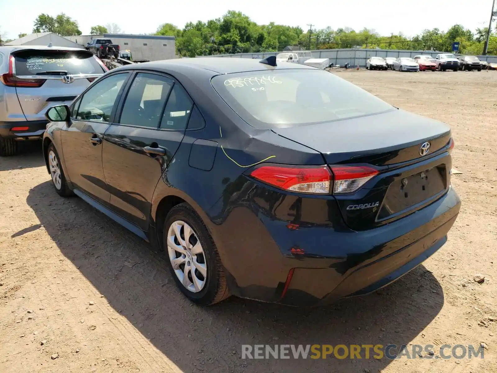 3 Photograph of a damaged car JTDEPRAE1LJ096963 TOYOTA COROLLA 2020