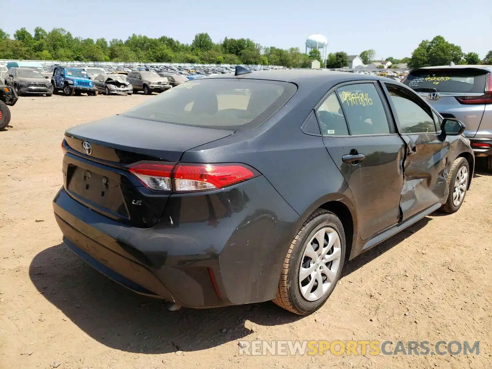 4 Photograph of a damaged car JTDEPRAE1LJ096963 TOYOTA COROLLA 2020