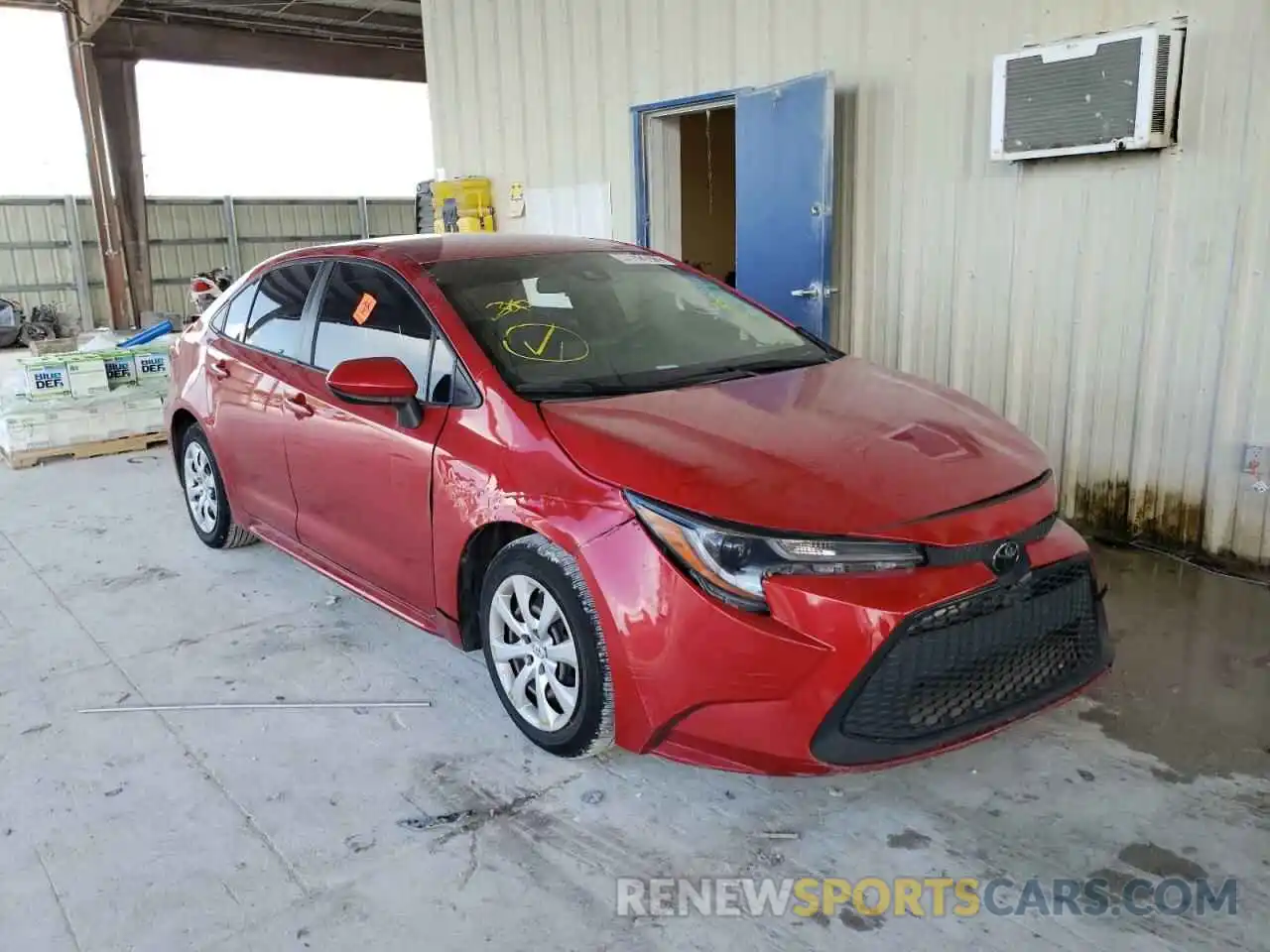 1 Photograph of a damaged car JTDEPRAE1LJ097014 TOYOTA COROLLA 2020