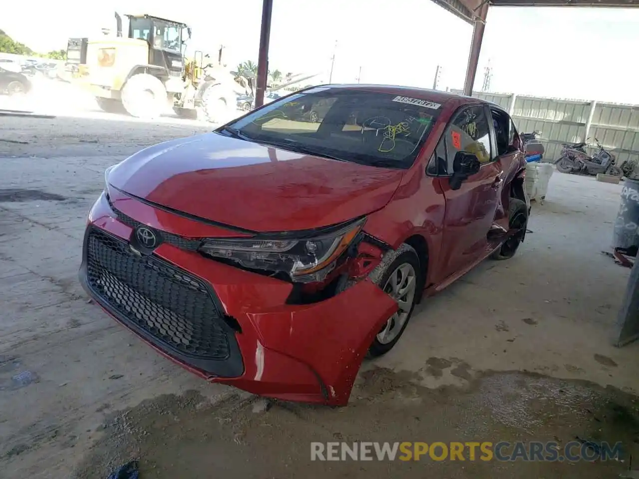 9 Photograph of a damaged car JTDEPRAE1LJ097014 TOYOTA COROLLA 2020